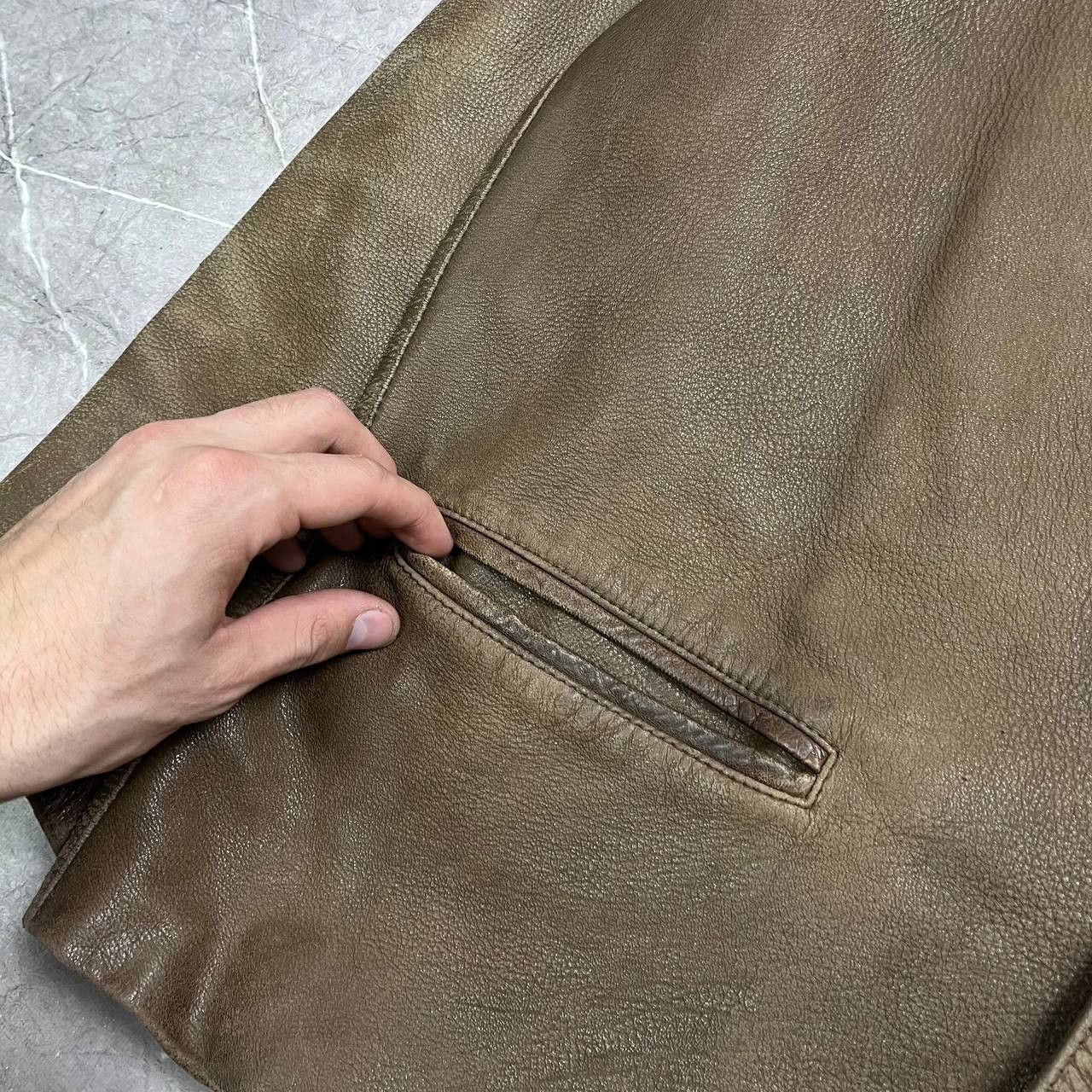Japanese Brand Vintage Y2K Avant Gard Leather Jacket Opium Rare 90s Casual Size US XL / EU 56 / 4 - 13 Thumbnail