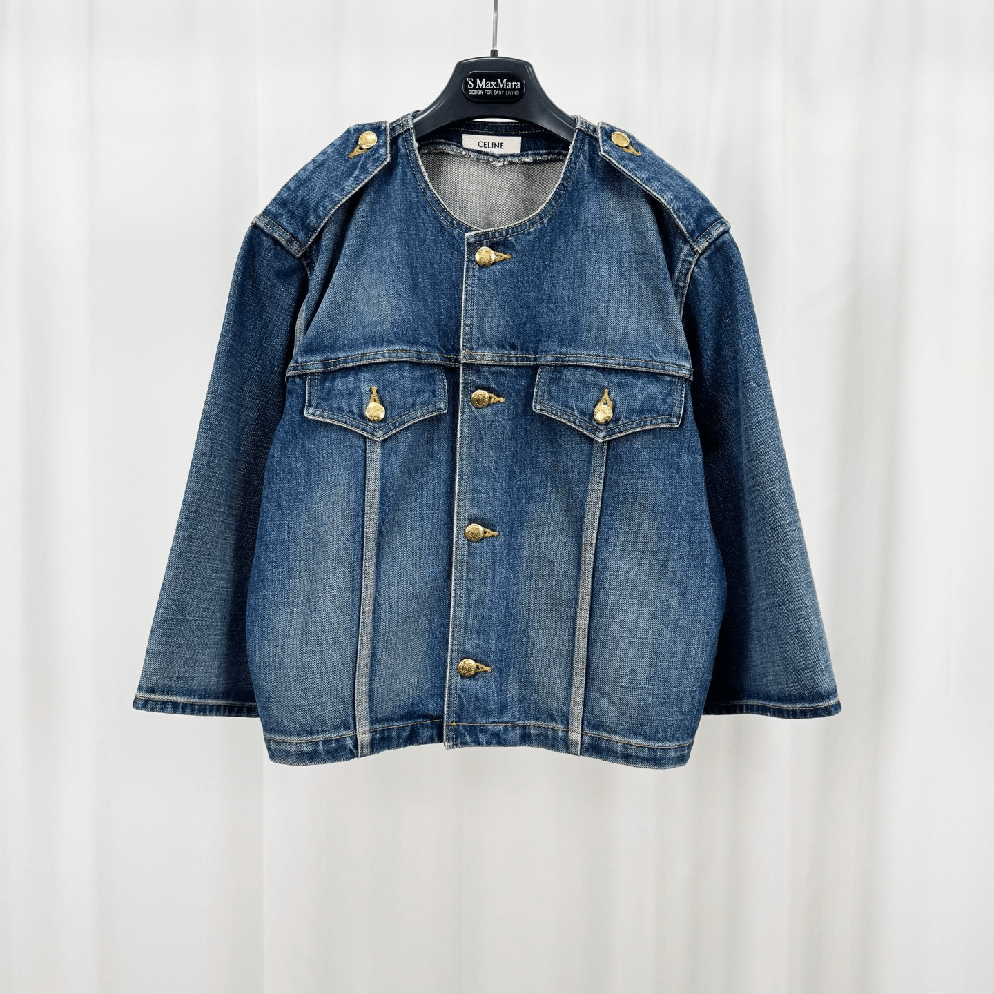 Celine × Hedi Slimane CELINE CROPPED DENIM JACKET | Grailed