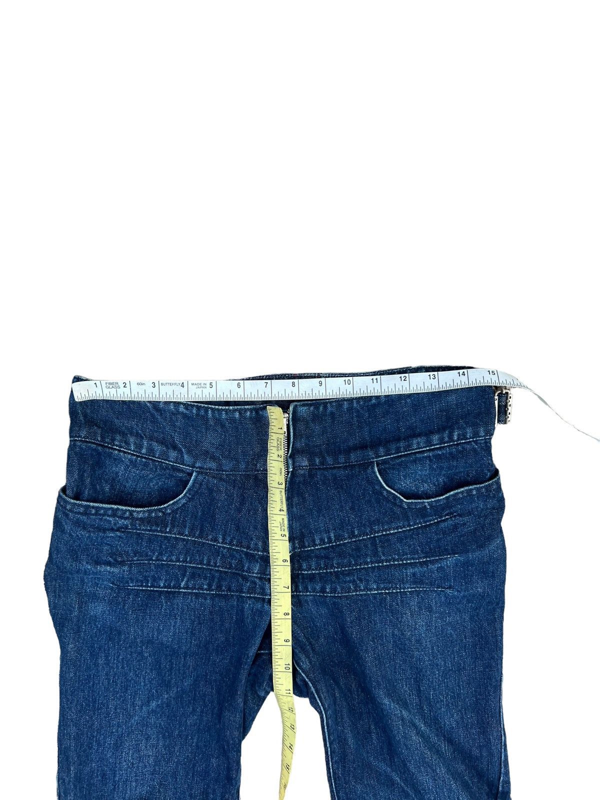 Vintage Vintage Yuji Yamada Furnishings Cinch Back Denim Jeans Size US 30 / EU 46 - 2 Thumbnail