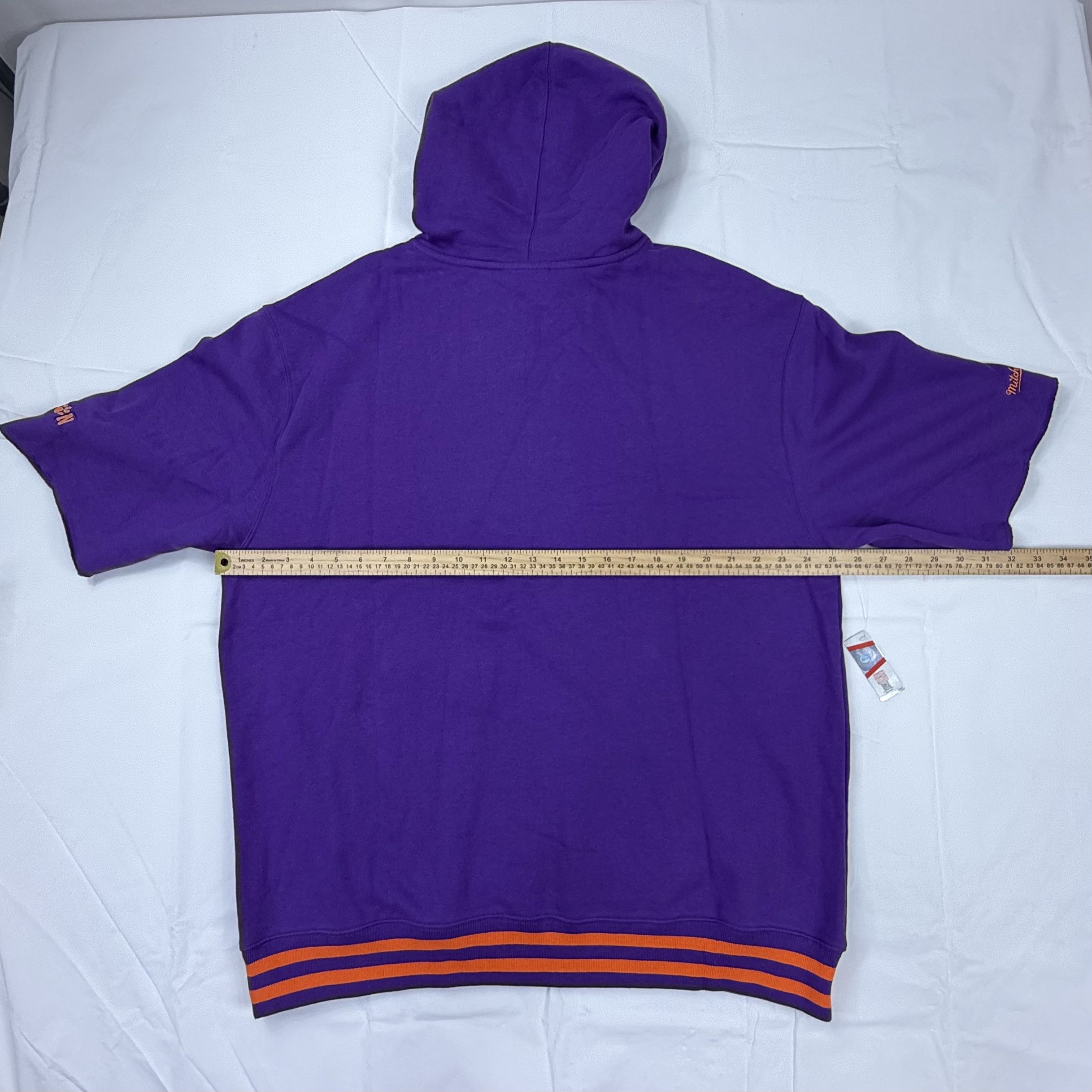 Mitchell & Ness Mitchell & Ness Clemson Tigers Mens XL Short Sleeve Hoodie Size US XL / EU 56 / 4 - 3 Thumbnail