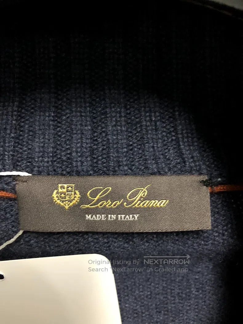 Loro Piana Loro Piana Marine Sunset Blue and Brown Striped Long Sleev Size US L / EU 52-54 / 3 - 3 Thumbnail