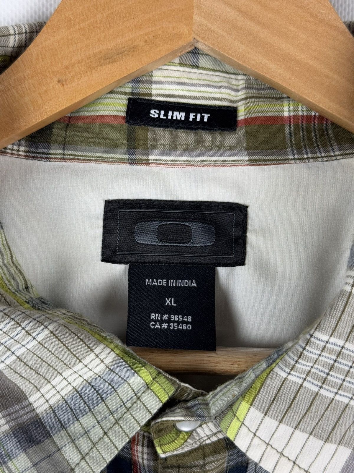 Oakley Oakley Short Sleeve Checked Plaid Outdoor Western Shirt Size US XL / EU 56 / 4 - 10 Thumbnail