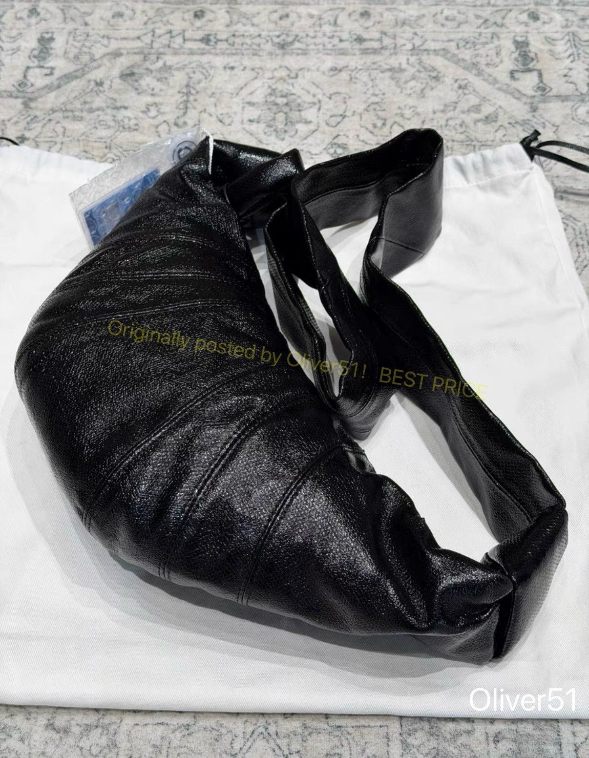 Lemaire Lemaire Croissant Bag Coated Truffle Colorway KKKK102609 Size ONE SIZE - 2 Thumbnail