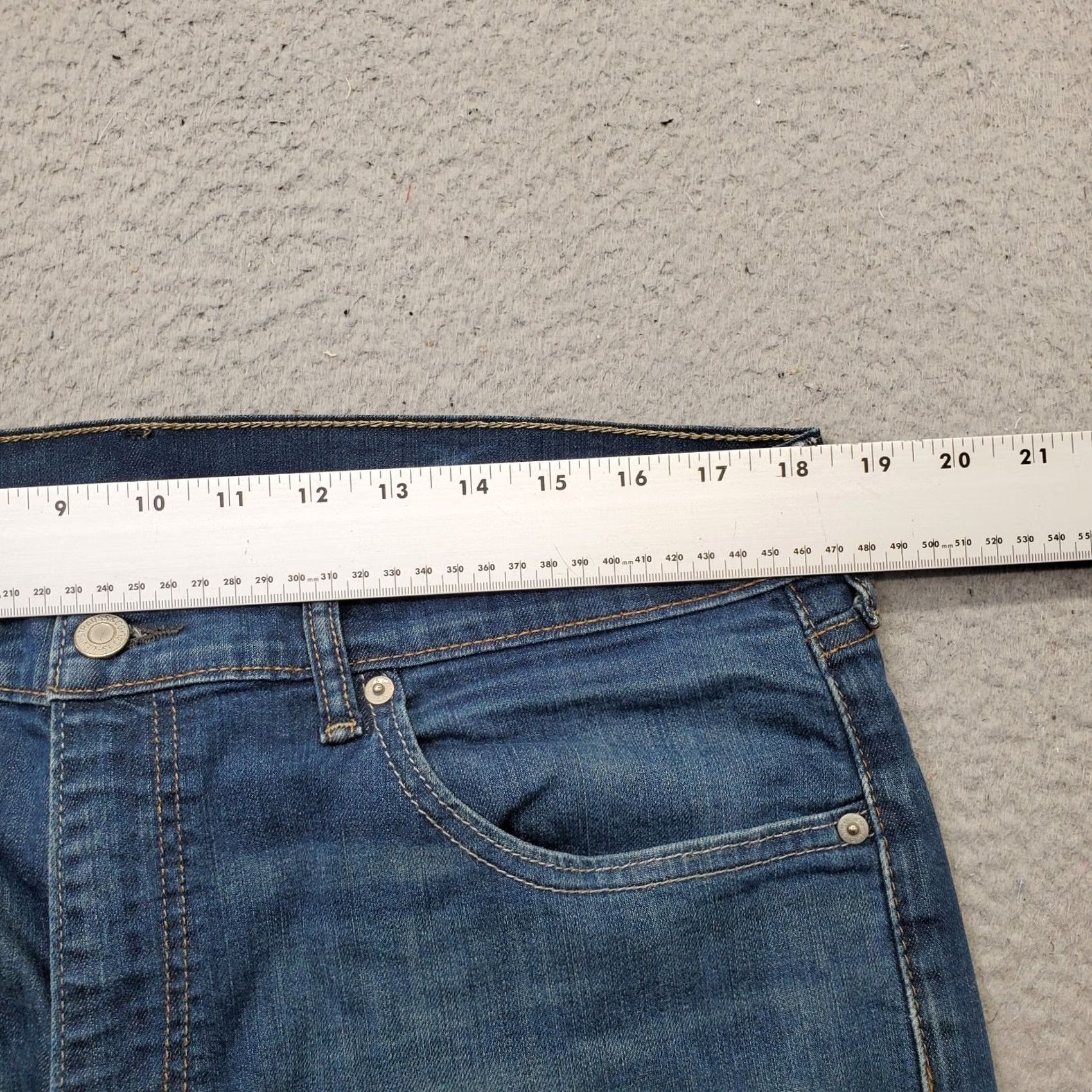 Levi's Levi's Mens 559 Straight Jeans 36x32 Blue Denim Red Tab 5-Pocket Medium Wash Straight Size US 36 / EU 52 - 6 Thumbnail