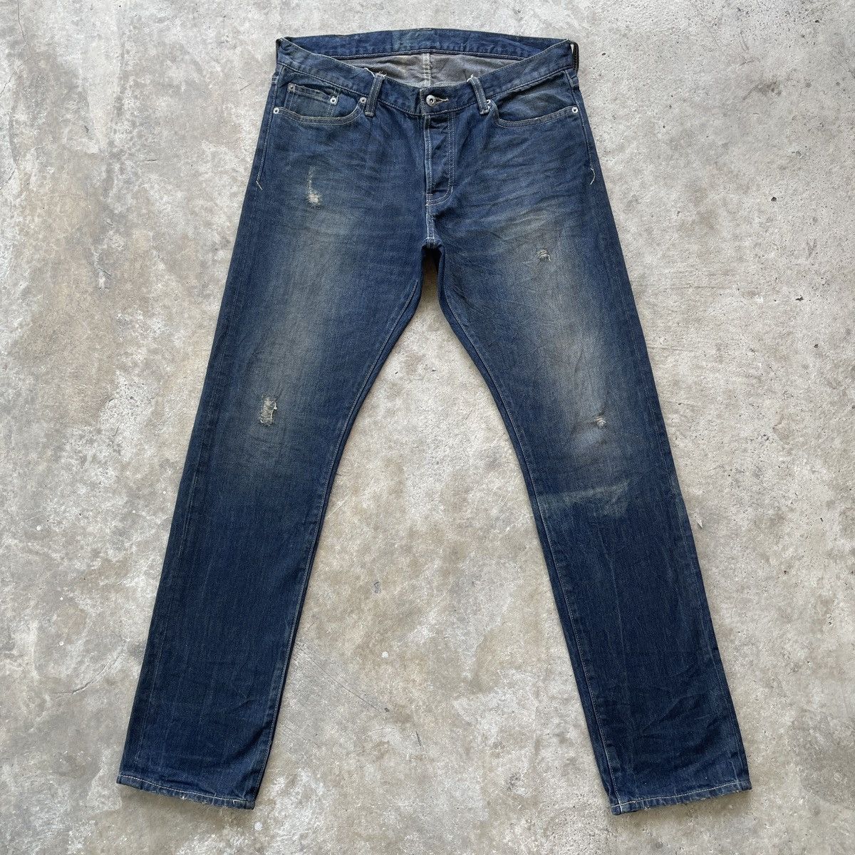 Japanese Brand × Jean × Vintage Vintage The Stooge Japan Faded Denim Jeans Pants Mud Wash Size US 34 / EU 50 - 1 Thumbnail