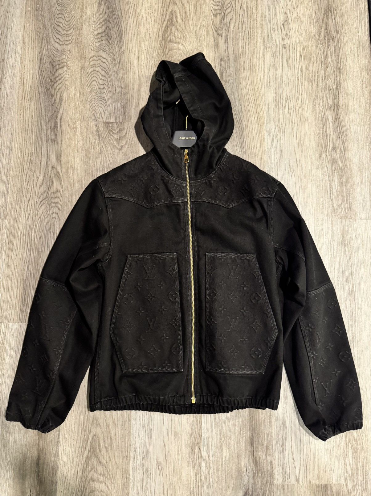 Louis Vuitton Louis Vuitton Monogram Detail Hooded Denim Jacket Size US M / EU 48-50 / 2 - 3 Thumbnail