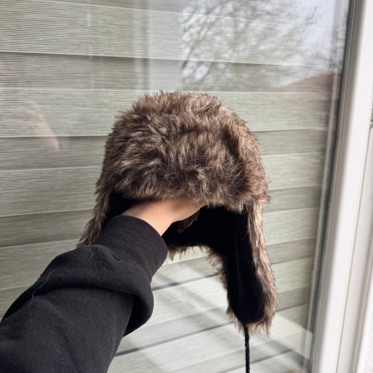 Japanese Brand Real Fur Ushanka Winter Avantgarde Trapper Fuzzy Goth Hat Size ONE SIZE - 3 Thumbnail