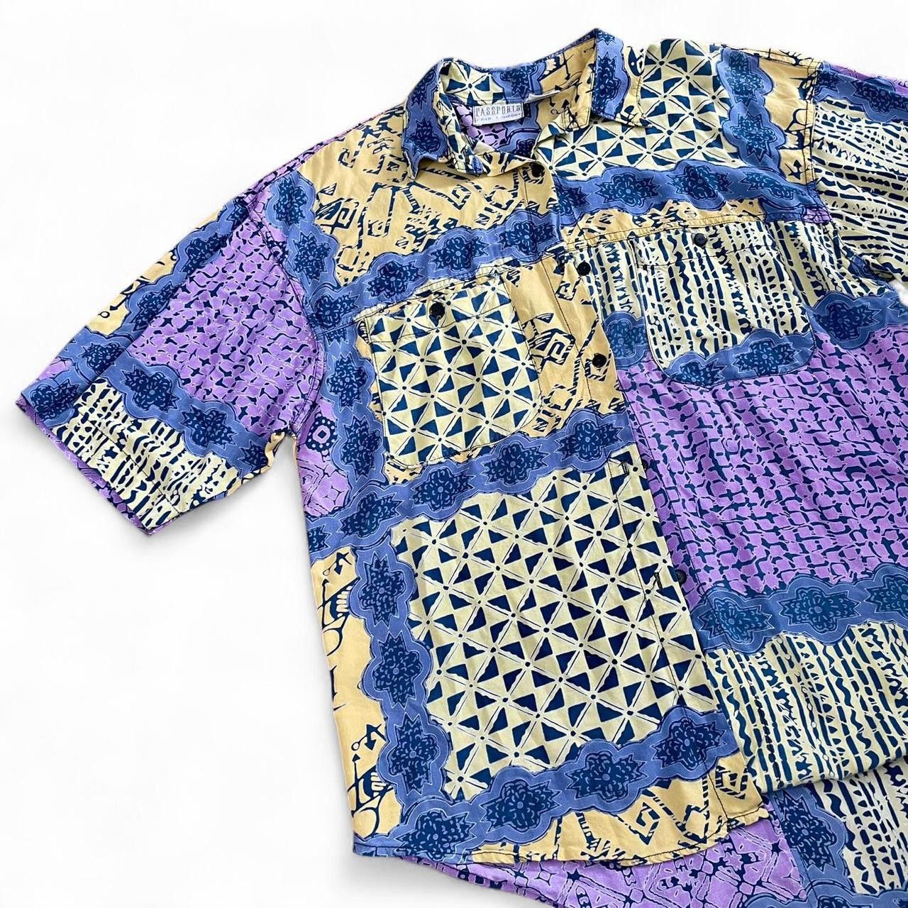 Vintage Vtg Passports of Pier 1 Imports Button Up Shirt - Size L Size US L / EU 52-54 / 3 - 5 Thumbnail