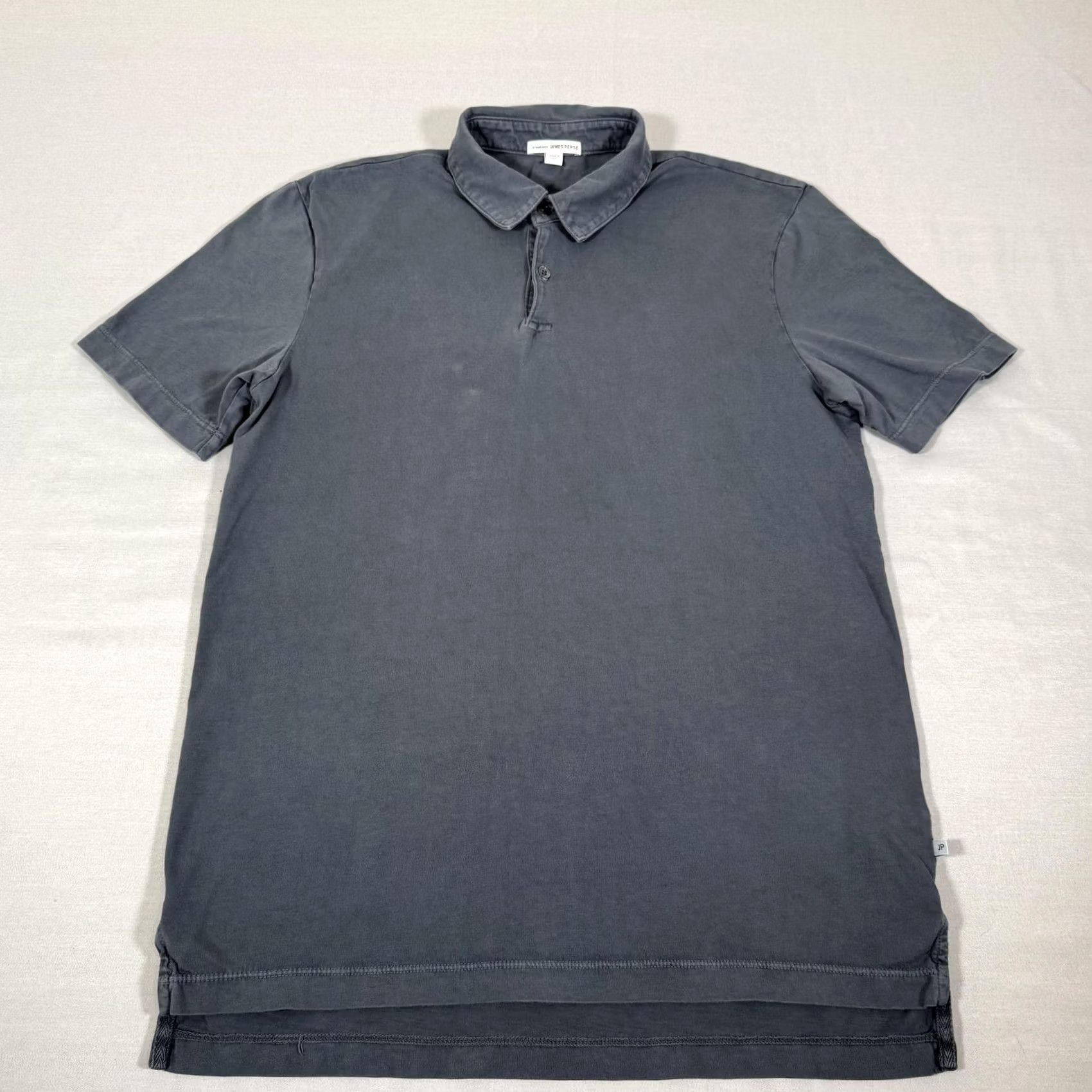James Perse James Perse Shirt Mens Gray Polo Short Sleeve Cotton Jersey 1 Standard USA Regular Large Size US S / EU 44-46 / 1 - 2 Thumbnail