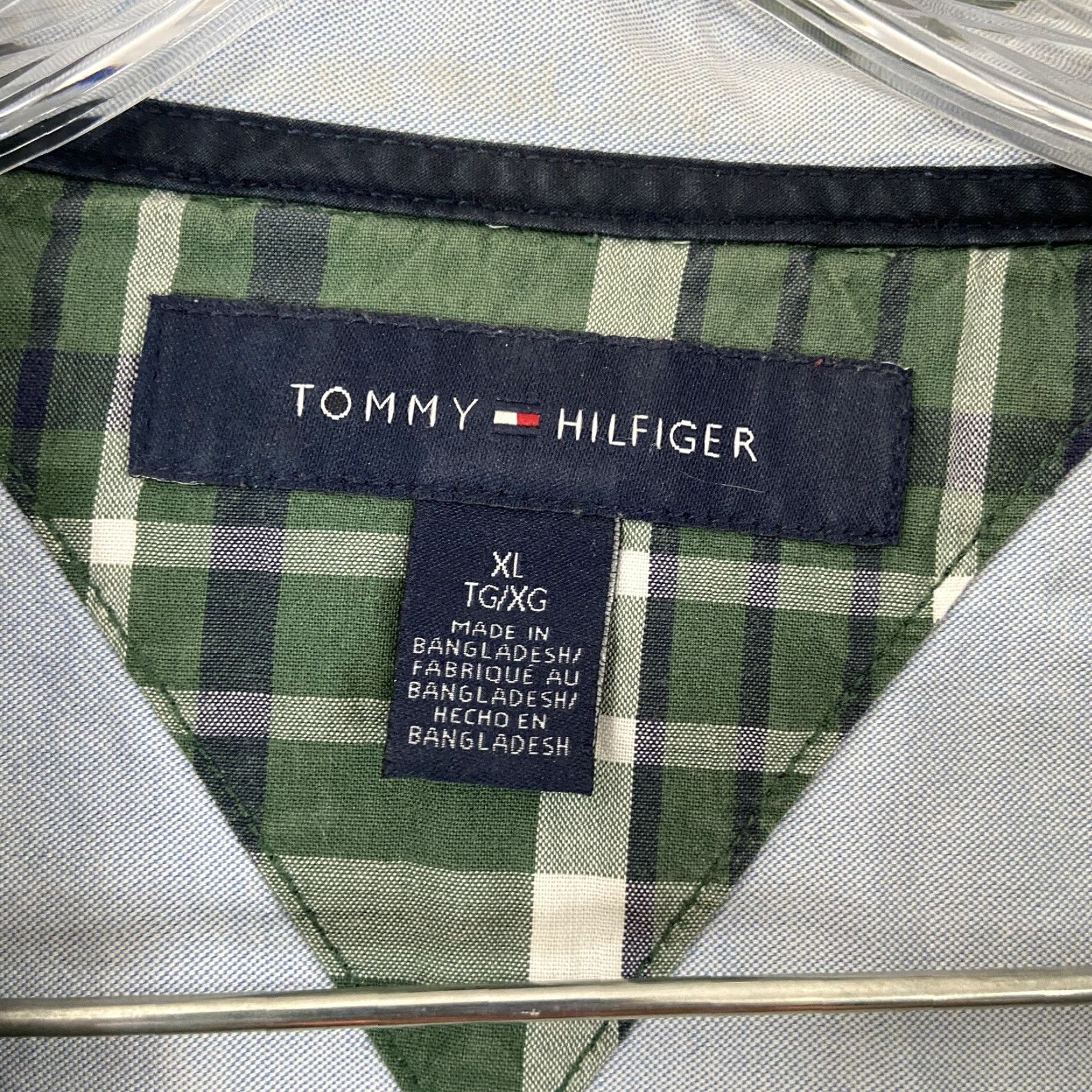 Tommy Hilfiger Tommy Hilfiger Shirt Men XL Green Plaid Button-Up Long Sleeve Mens Size US XL / EU 56 / 4 - 6 Thumbnail