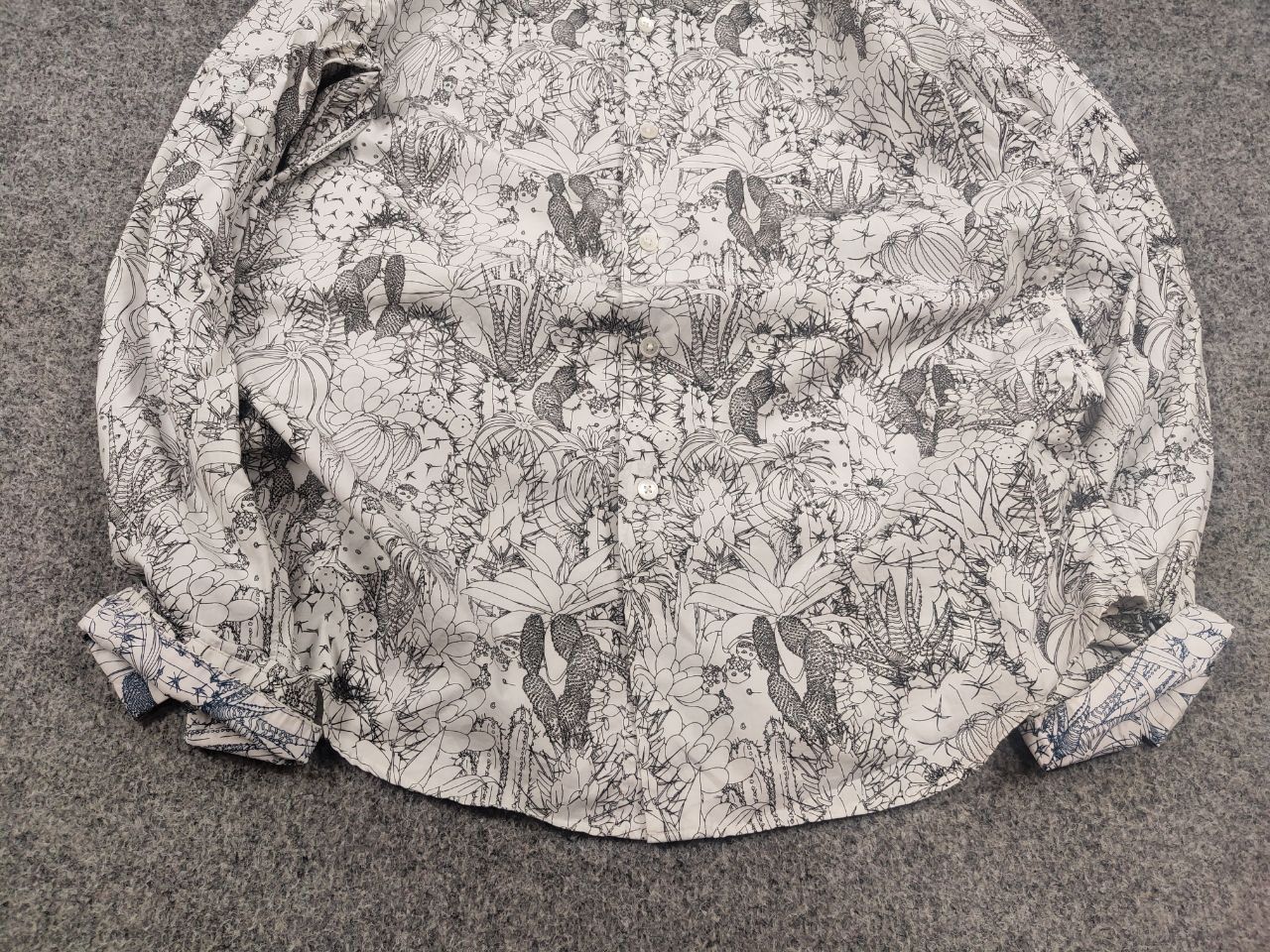 Paul Smith Paul Smith All-Over Pattern Cactus Sketch Long Sleeve Shirt Size US S / EU 44-46 / 1 - 6 Thumbnail