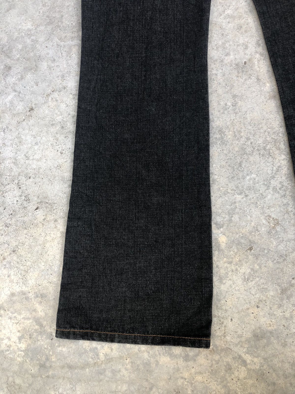 If Six Was Nine Japanese Aqua Flared Jeans Double Waist Distressed Size US 30 / EU 46 - 11 Thumbnail