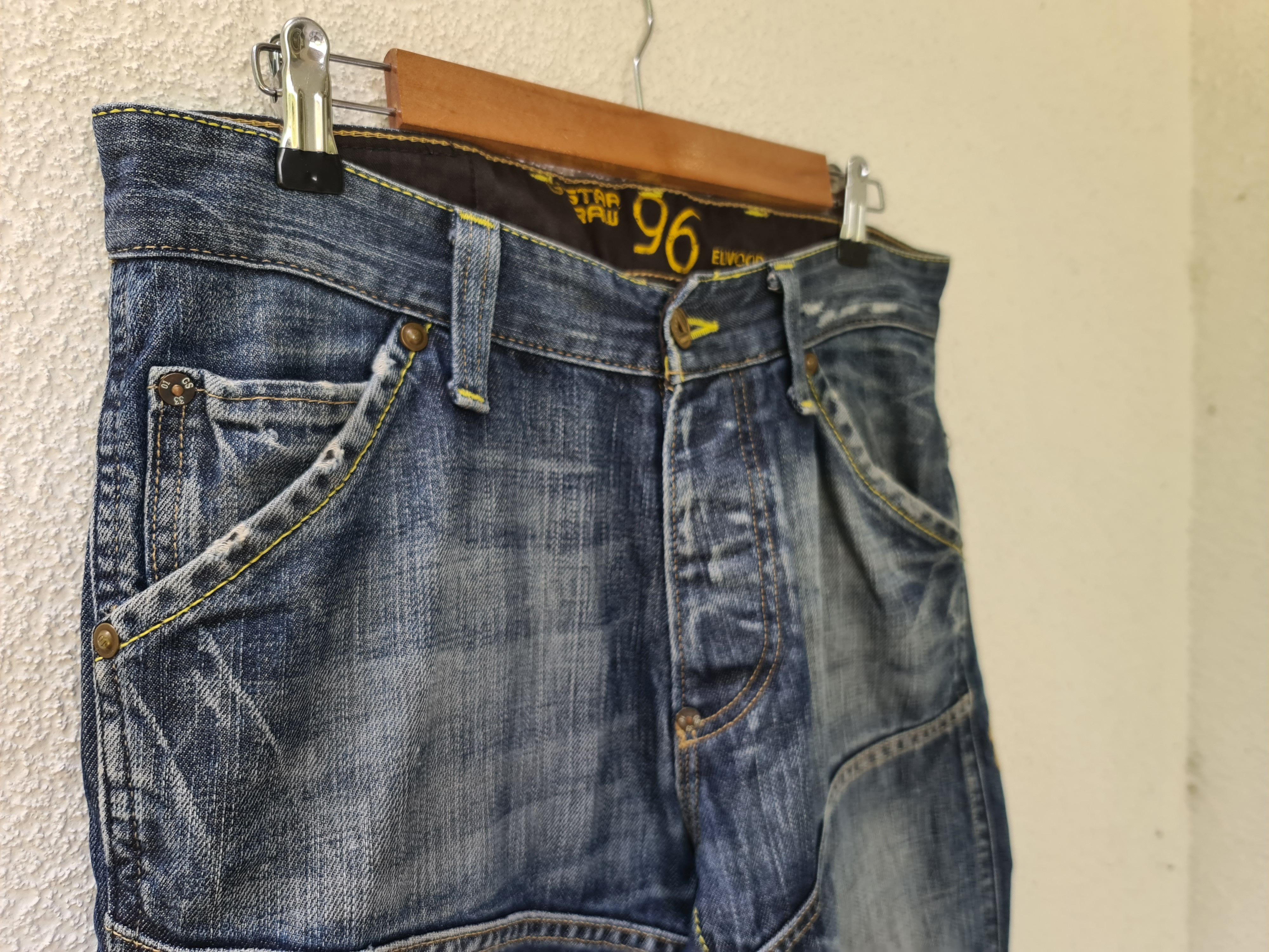 G-Star G STAR RAW DENIM JEANS 96 ELWOOD Size US 32 / EU 48 - 8 Thumbnail