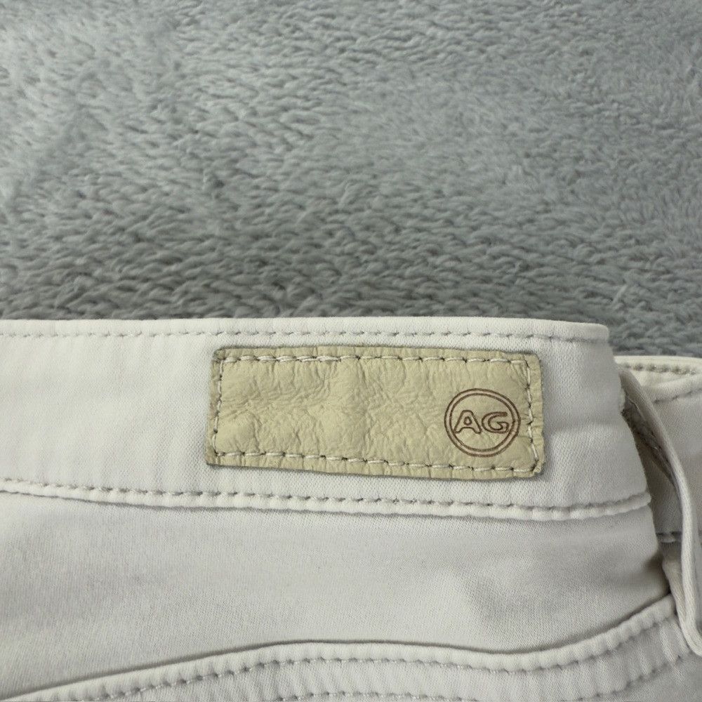 AG Adriano Goldschmied Ag Adriano Goldschmied Skinny Mid Rise Cigarette White Pant Size 27" / US 4 / IT 40 - 8 Thumbnail
