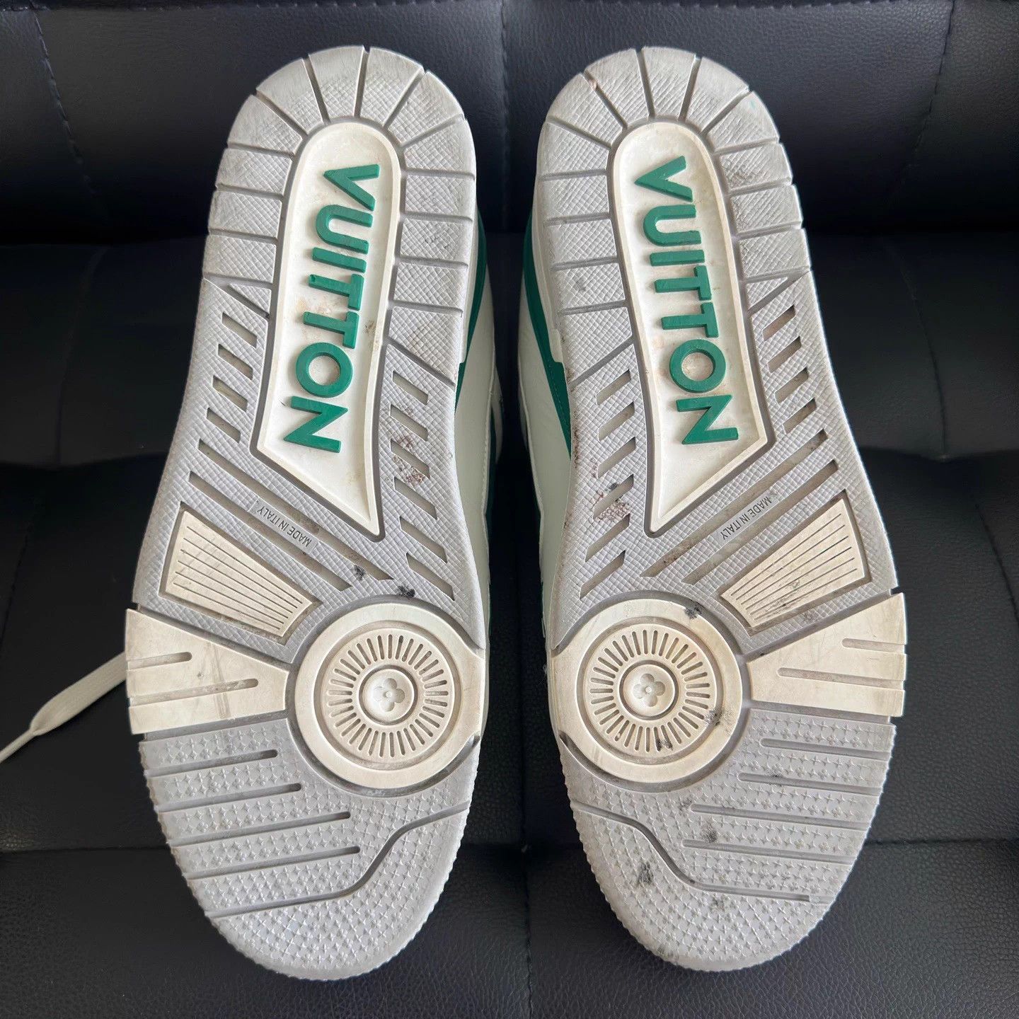 Louis Vuitton LV 25 Trainer Calf Low Green EU8.5 99New Size US 9.5 / EU 42-43 - 8 Thumbnail