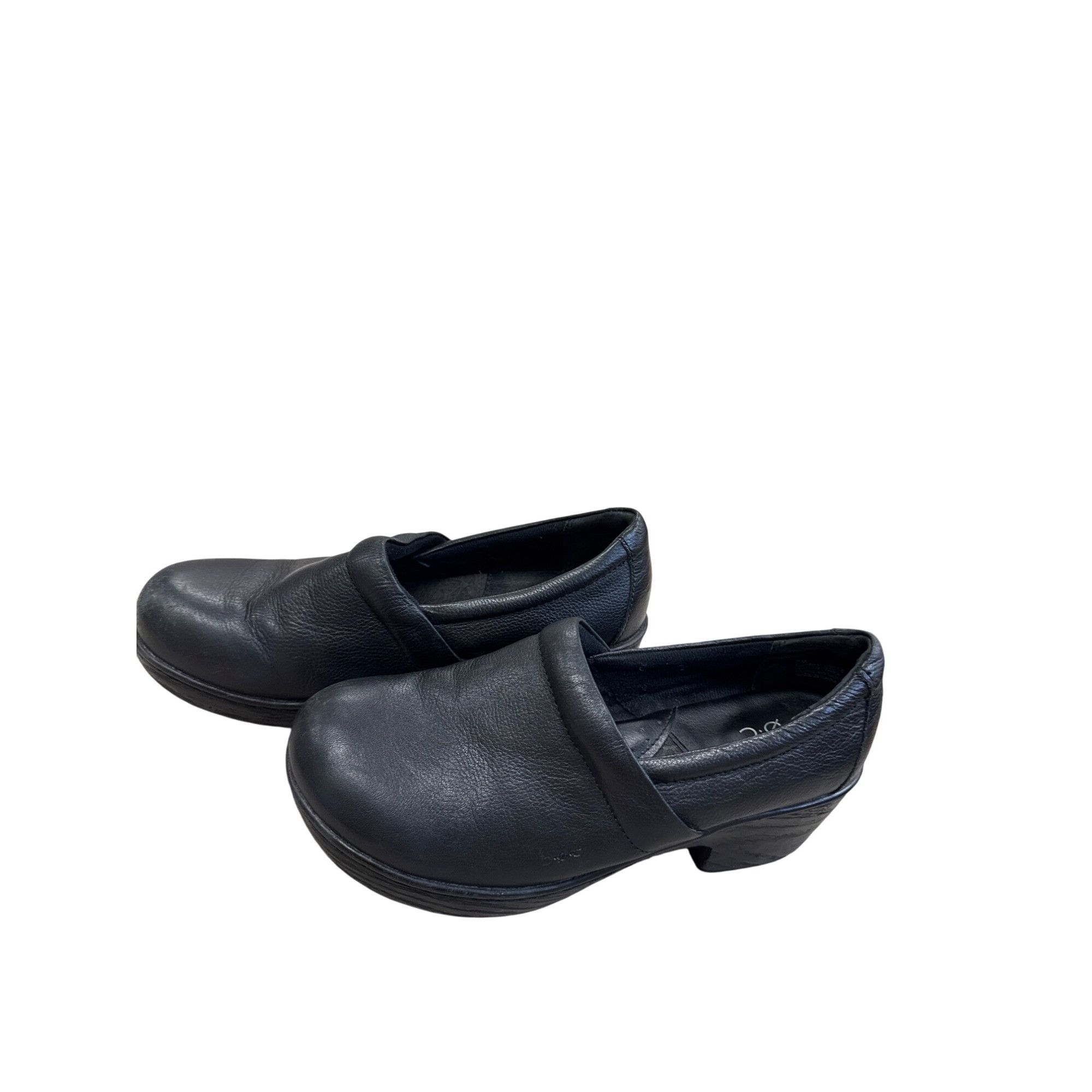 Boc B.OC Womens Black Leather Clogs Mules 7M SKU 7484 Size US 7 / IT 37 - 11 Thumbnail