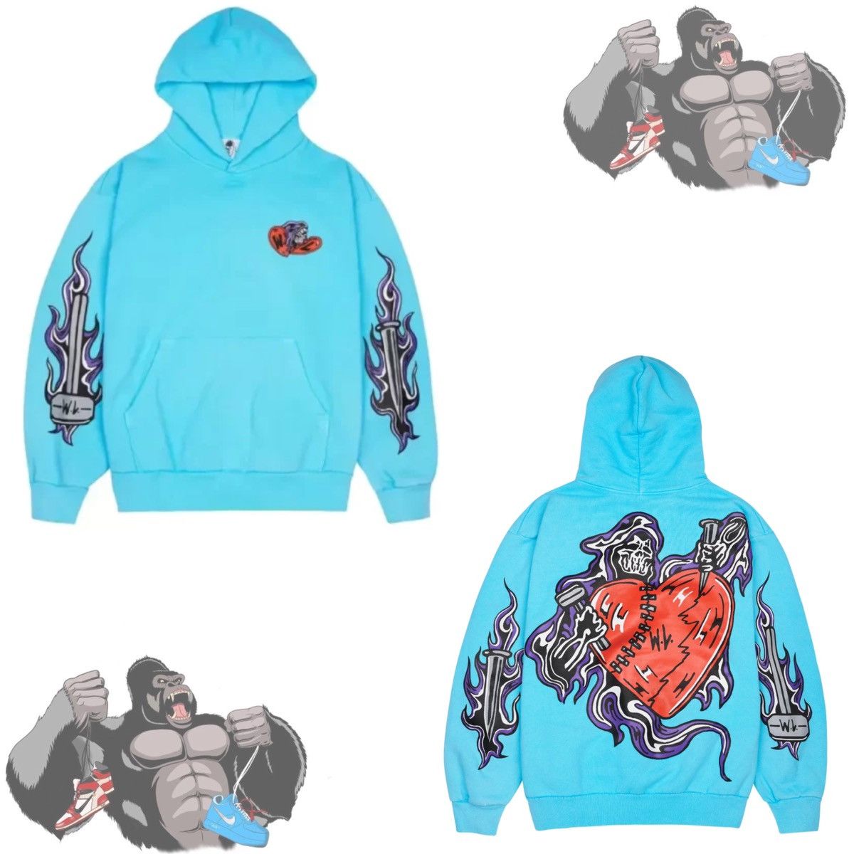 Warren Lotas Warren Lotas Broken Heart Reaper Hoodie Size US L / EU 52-54 / 3 - 1 Thumbnail