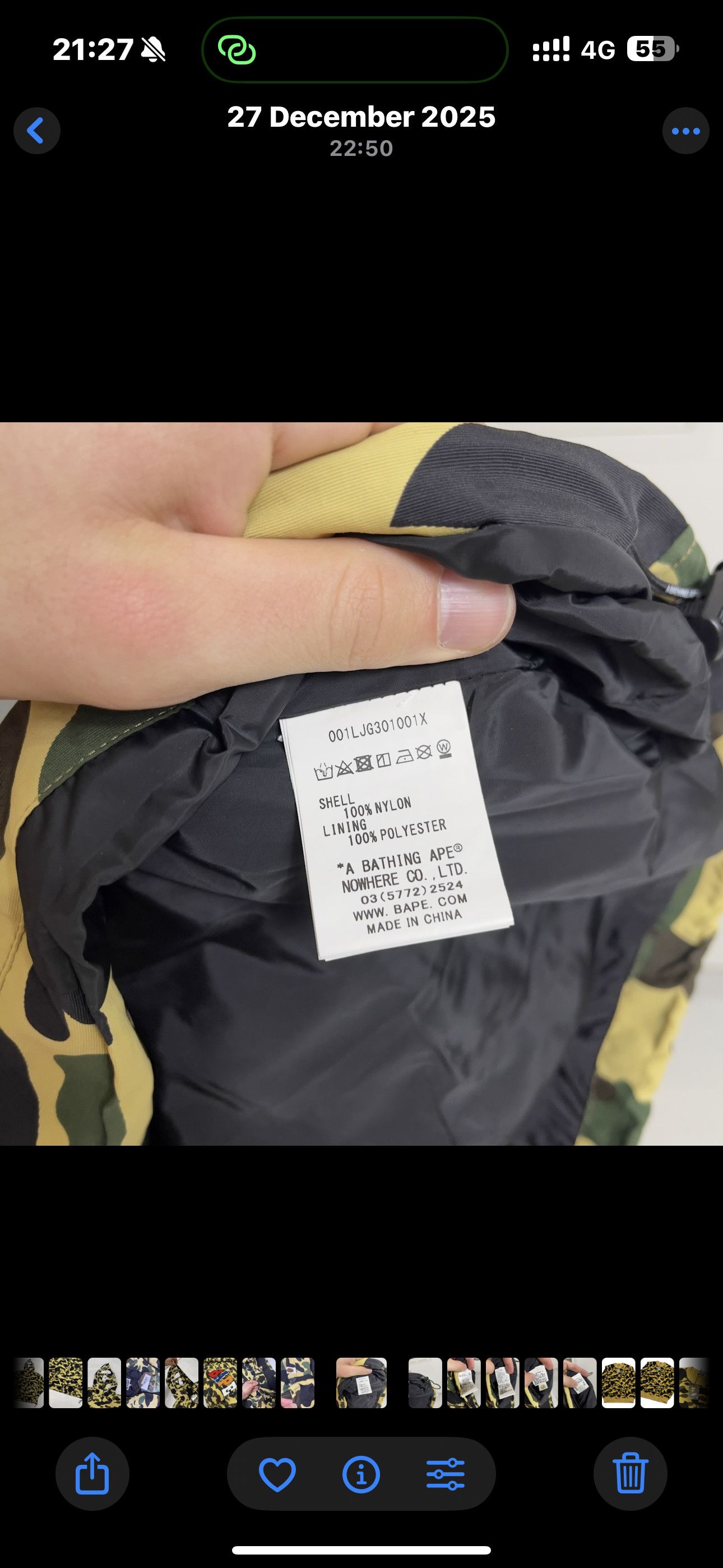 Bape Bape Camo Full Zip Jacket Size US M / EU 48-50 / 2 - 11 Thumbnail