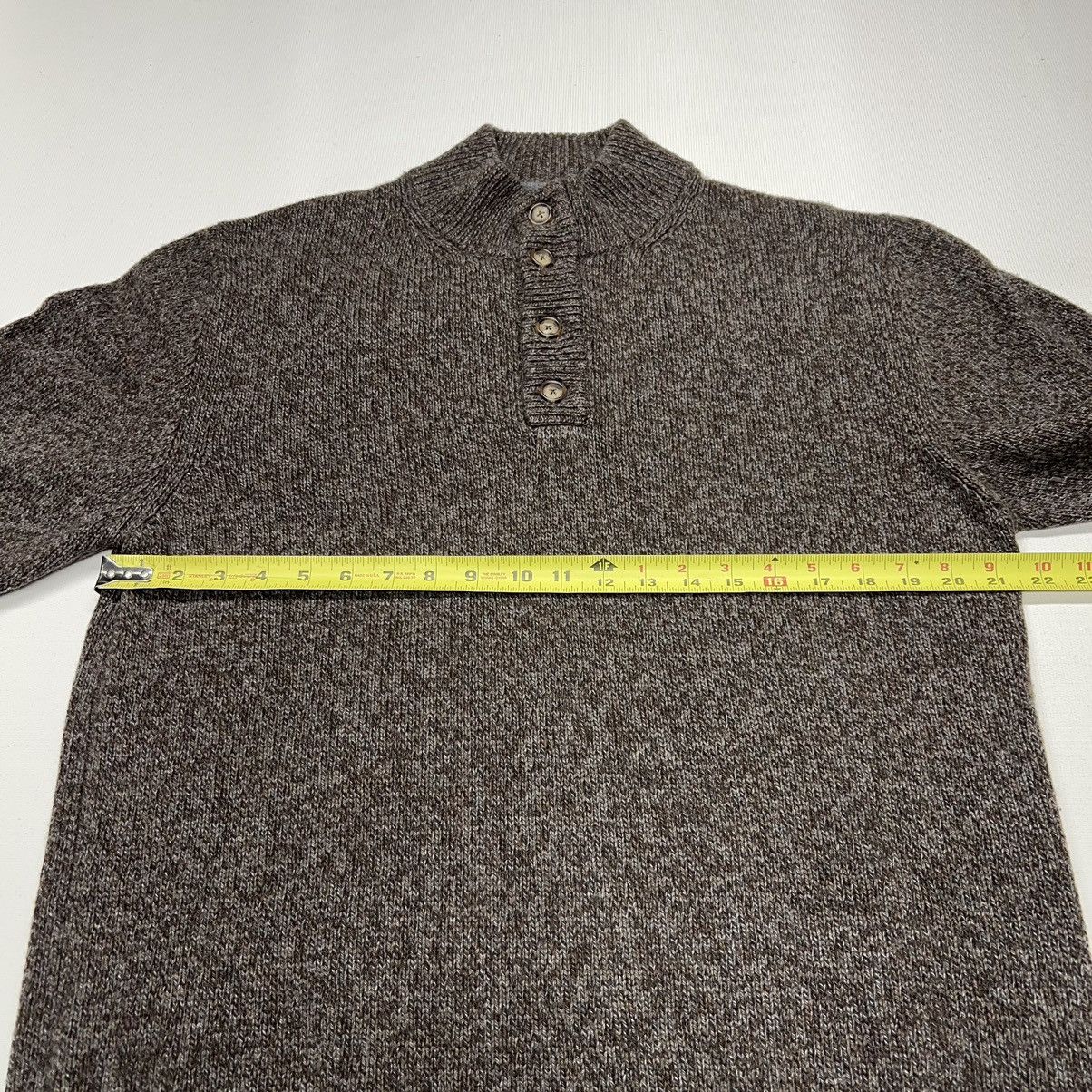 Saks Fifth Avenue Saks Fifth Avenue Sweater Brown Cashmere 1/4 Button Italy Size US XL / EU 56 / 4 - 15 Thumbnail