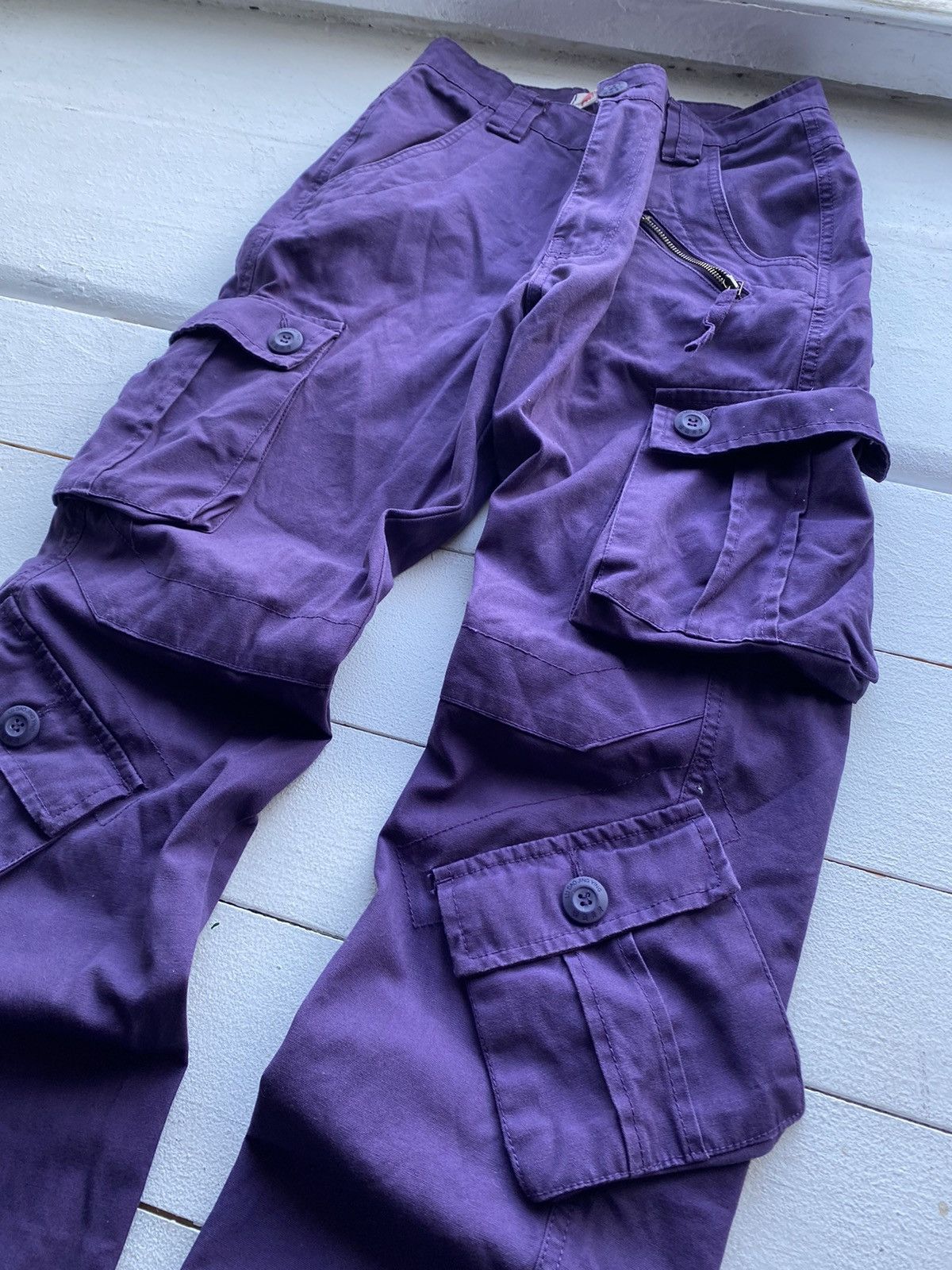 20471120 × If Six Was Nine × Japanese Brand Opium Purple Multipocket Cargo Nine style Number Pants Small Size US 30 / EU 46 - 3 Thumbnail