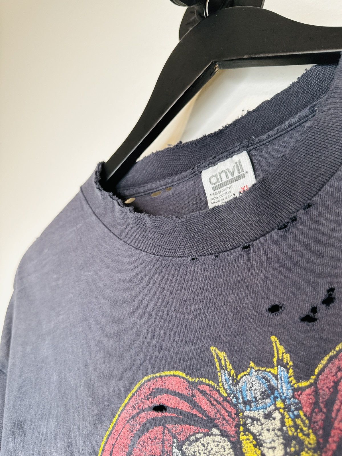 Marvel Comics Vintage 80s Marvel Super Heroes T Shirt Size XL THRASHED Size US XL / EU 56 / 4 - 5 Thumbnail