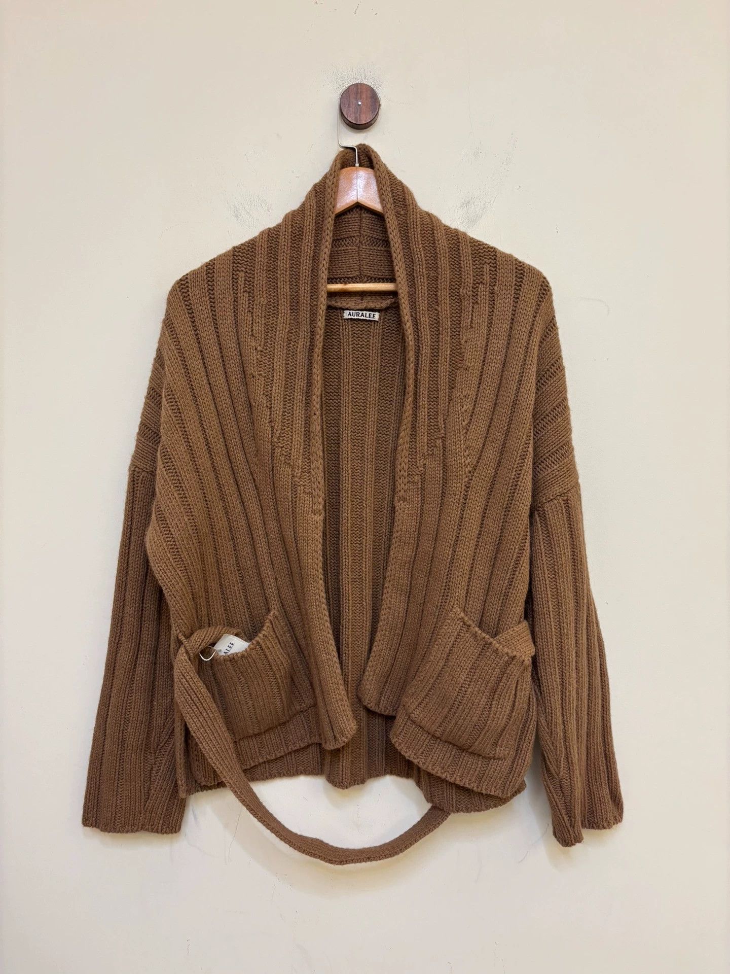 Auralee auralee belted alpaca wool women's 1 95% new cardy Size S / US 4 / IT 40 - 1 Thumbnail