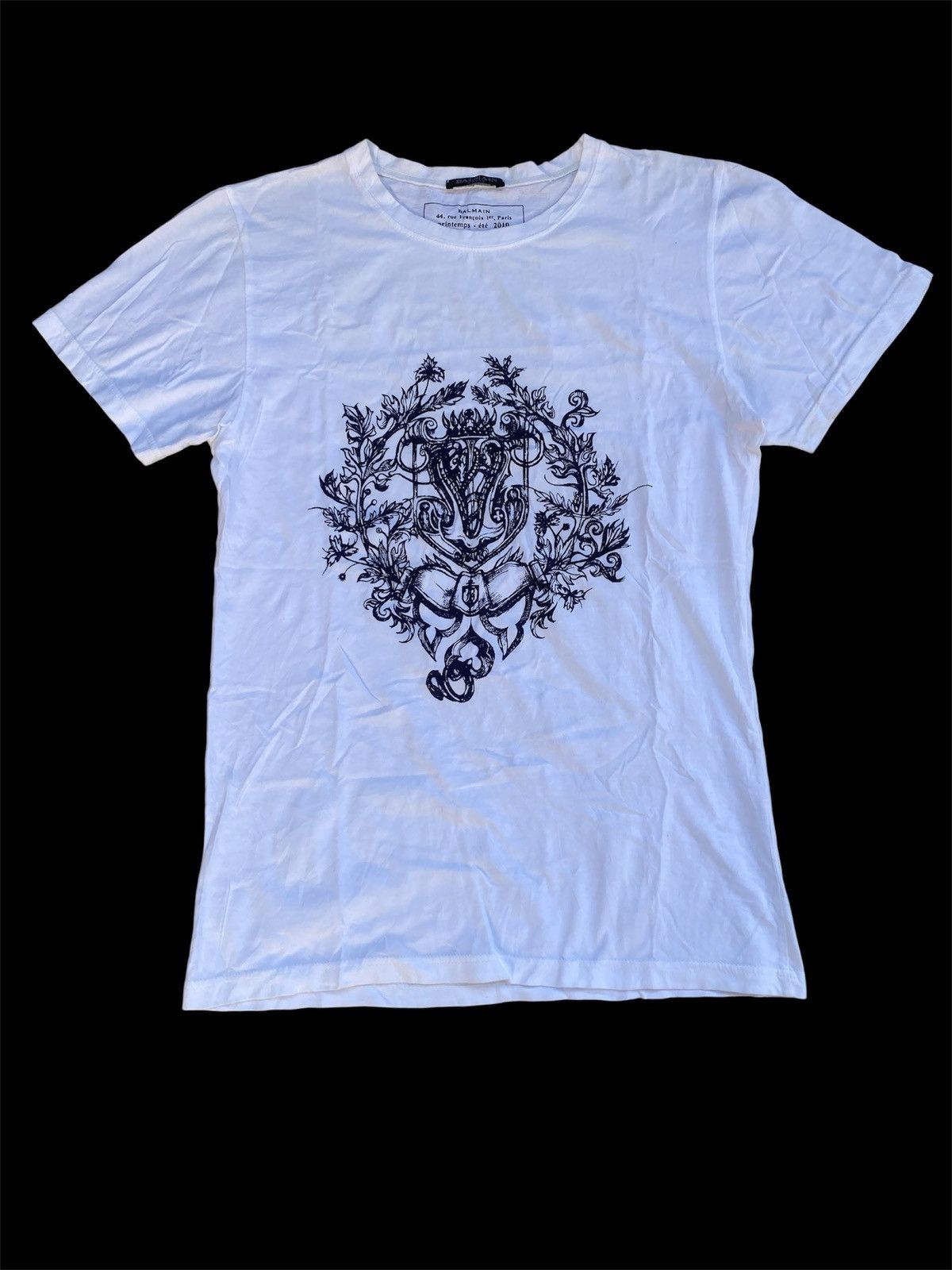 Balmain Balmain Homme By Christophe Decarnin SS10 Graphic T Shirt Size M / US 6-8 / IT 42-44 - 1 Thumbnail