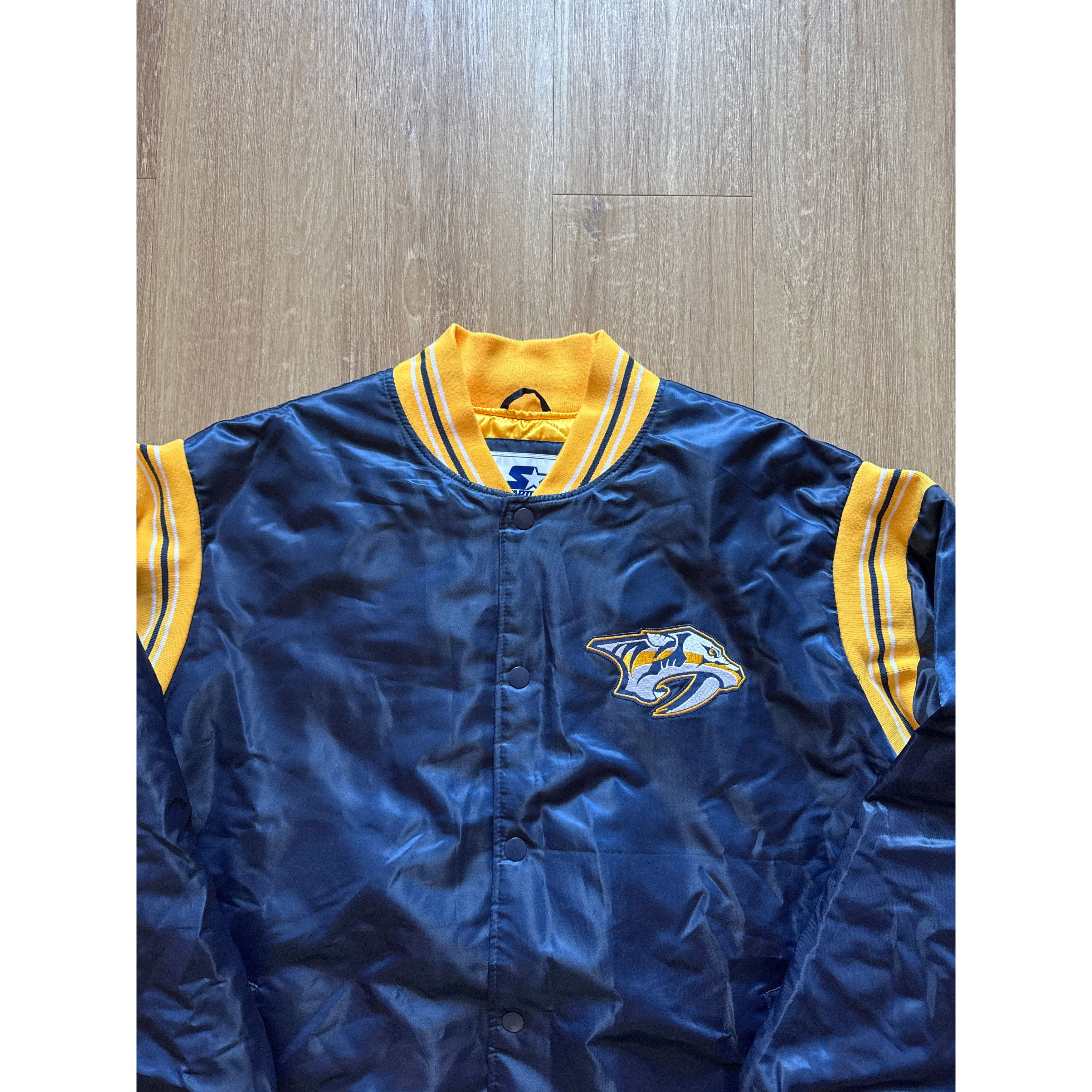 Other Starter Nashville Predators NHL Satin Bomber Jacket Size US XXL / EU 58 / 5 - 2 Thumbnail
