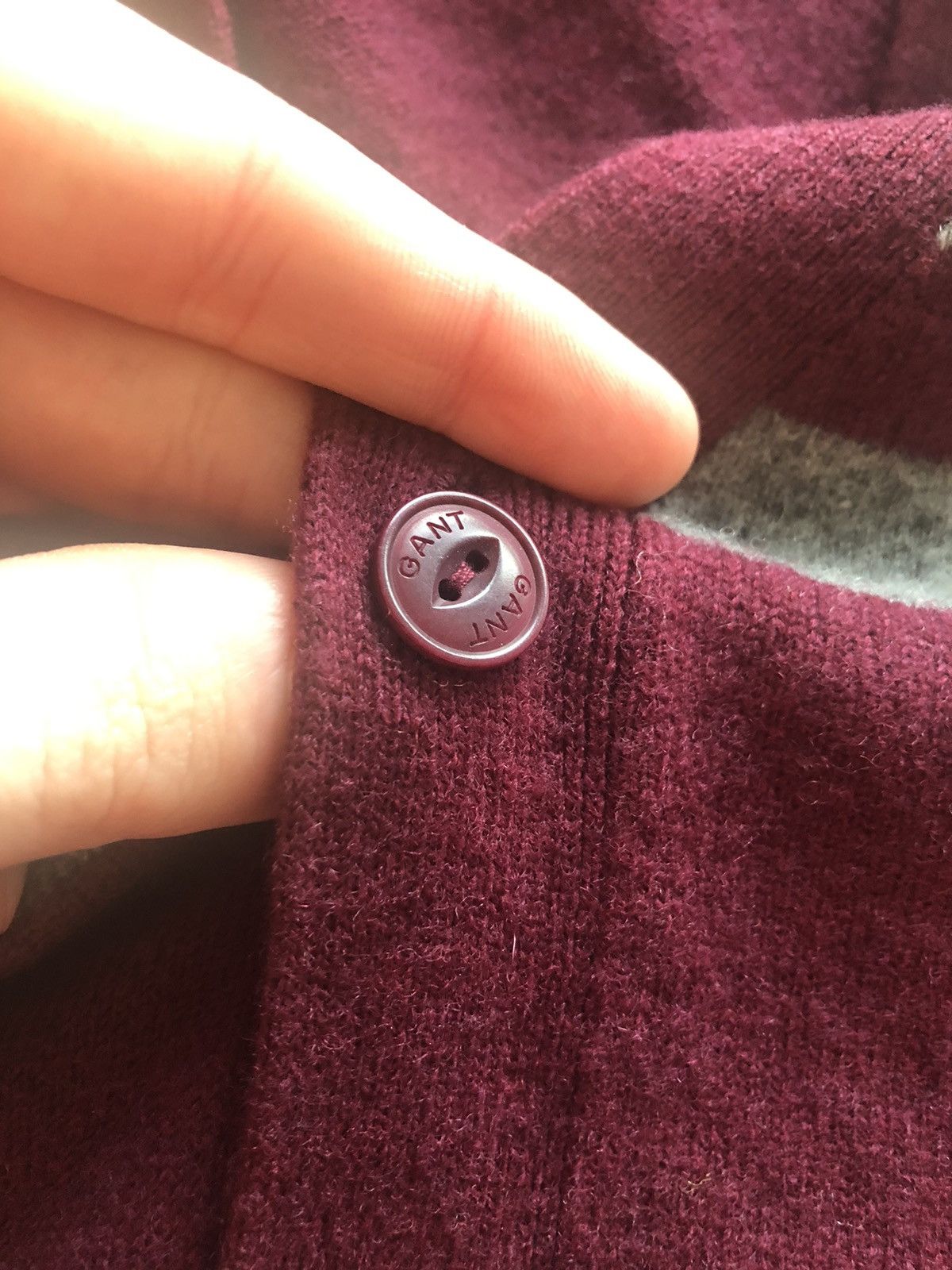 Gant × Vintage RARE GANT USA VINTAGE LAMBS WOOL CARDIGAN SWEATER Size US S / EU 44-46 / 1 - 4 Thumbnail