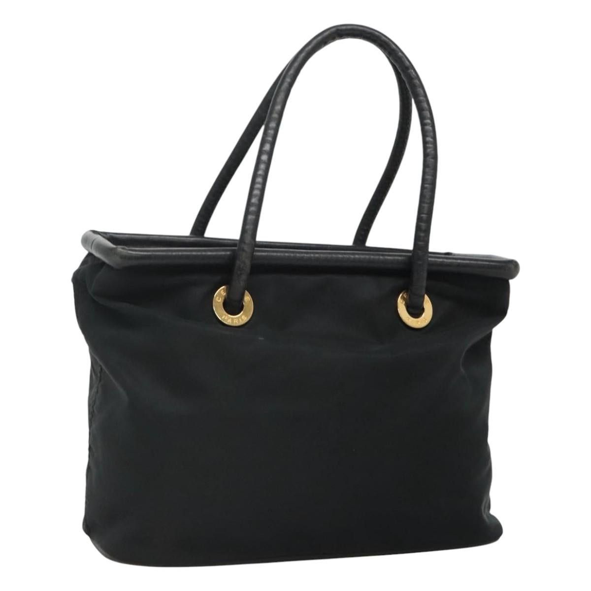 Celine CELINE Shoulder Bag Nylon Black Gold Size ONE SIZE - 1 Thumbnail