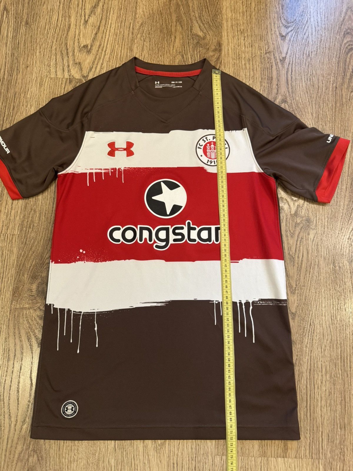 Under Armour FC ST. PAULI 2017-2018 FOOTBALL SHIRT UNDER ARMOUR SIZE S Size US S / EU 44-46 / 1 - 2 Thumbnail