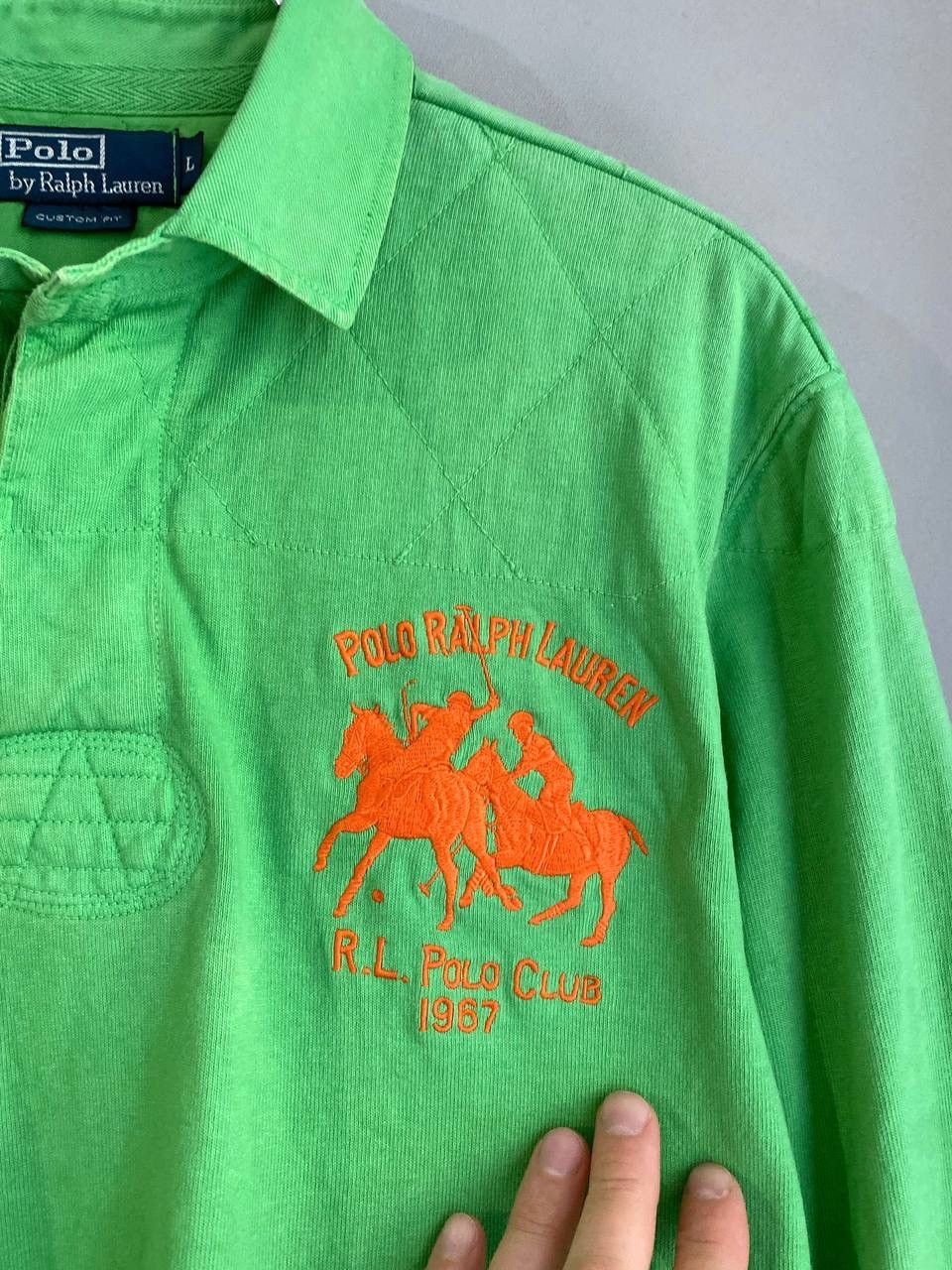 Polo Ralph Lauren × Vintage Vintage Polo Ralph Lauren Big Logo Y2K Rugby Shirt, Size L Size US L / EU 52-54 / 3 - 7 Thumbnail