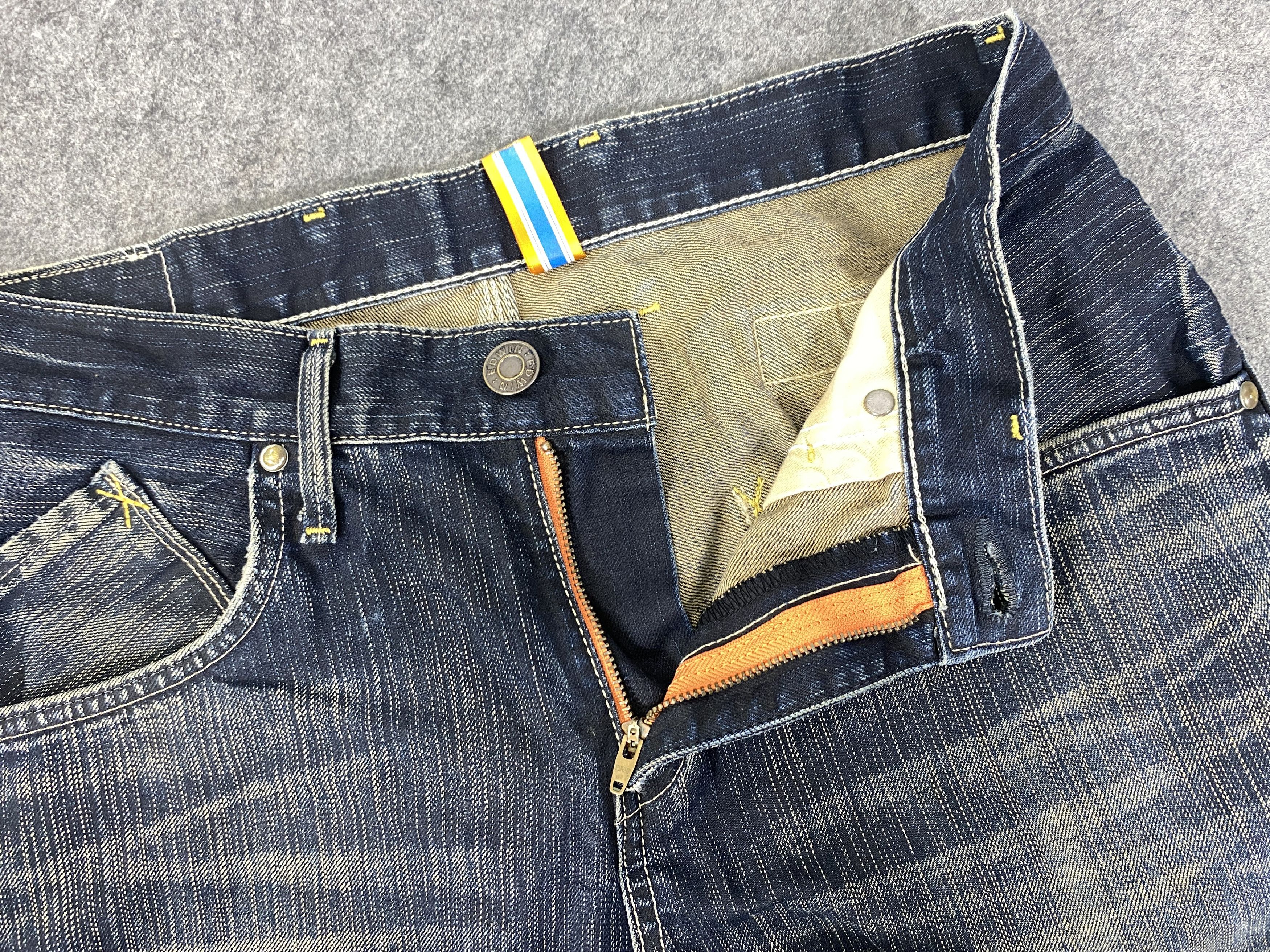 Edwin Mud Blue Vintage Edwin Buckle Back Jeans 32x33 - JN3247 Size US 32 / EU 48 - 6 Thumbnail