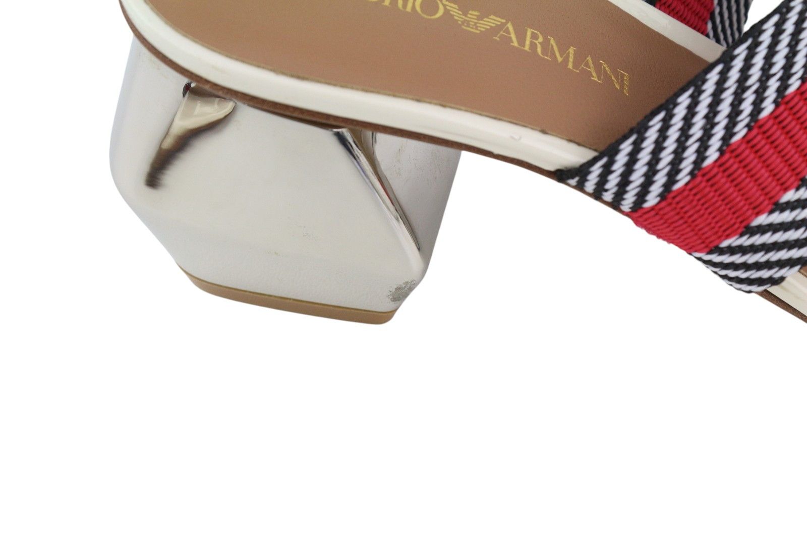 Emporio Armani X3P682 EU37 Colourful Slip On Shiny Sandals 84802 Size US 6 / IT 36 - 12 Thumbnail