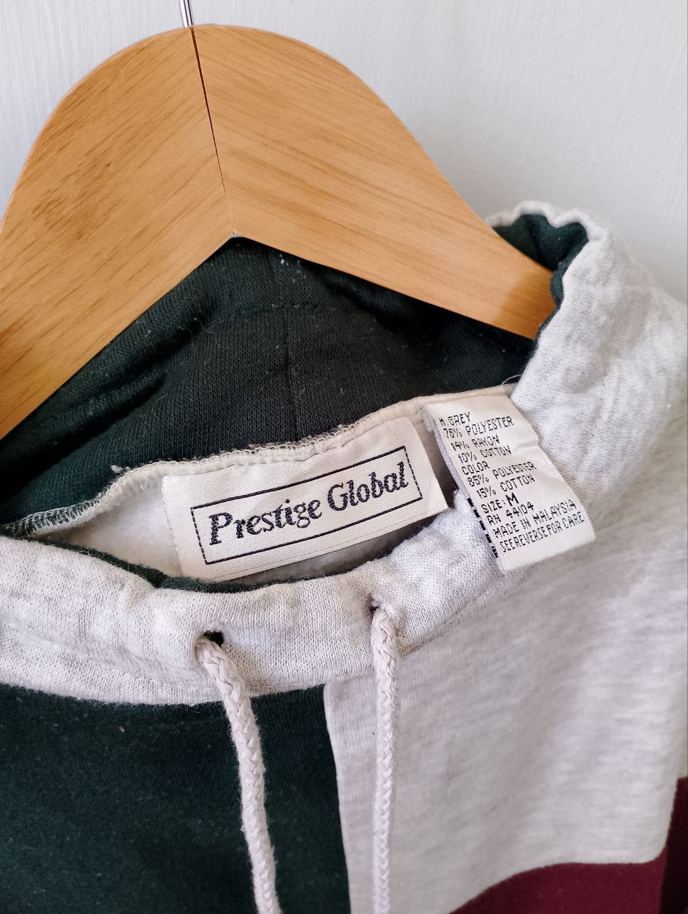 Vintage Vintage PRESTIGE GLOBAL Colour Block Rayon Sweatshirt Size US M / EU 48-50 / 2 - 7 Thumbnail