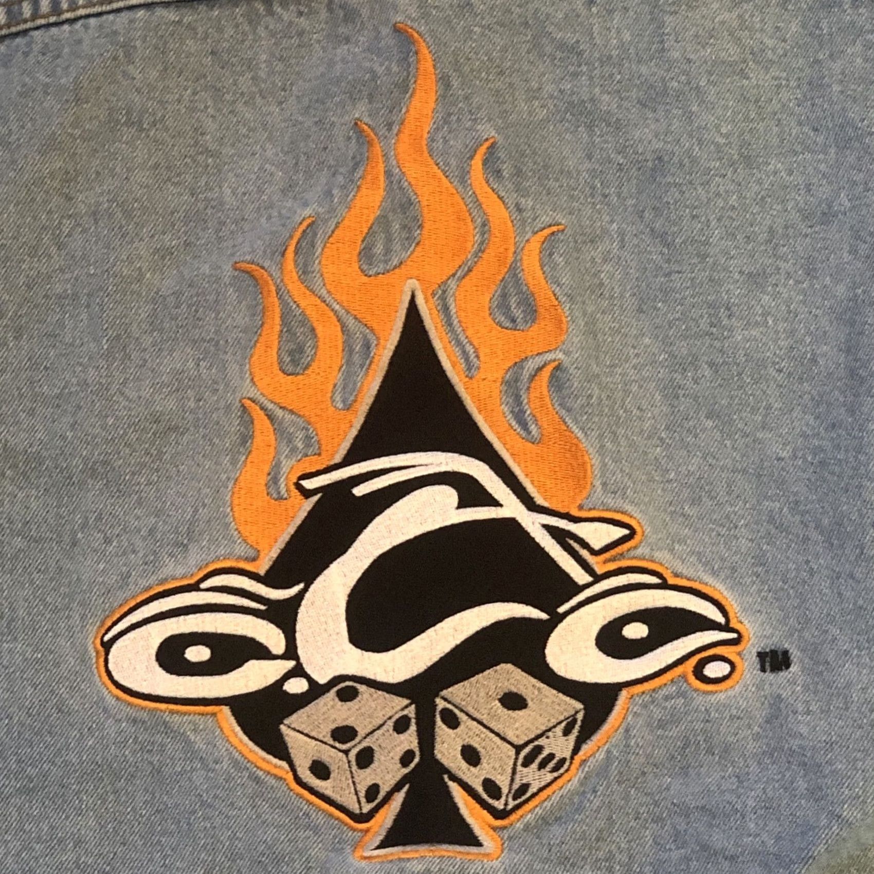 Vintage VINTAGE Orange County Choppers Denim Vest Jacket Sleeveless Blue Embroidered Pocket Button L Large Mens Biker Y2K BioWorld Denim Cotton Jacket Size US L / EU 52-54 / 3 - 2 Thumbnail