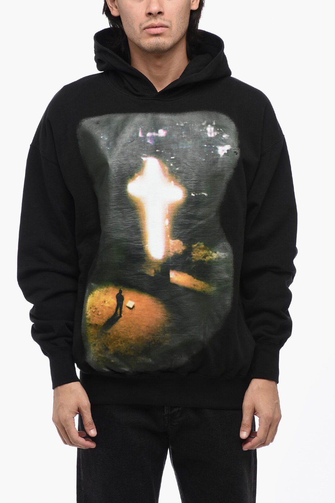 1989 STUDIO og1mm1024 Cotton Hoodie in Black Size US S / EU 44-46 / 1 - 1 Thumbnail