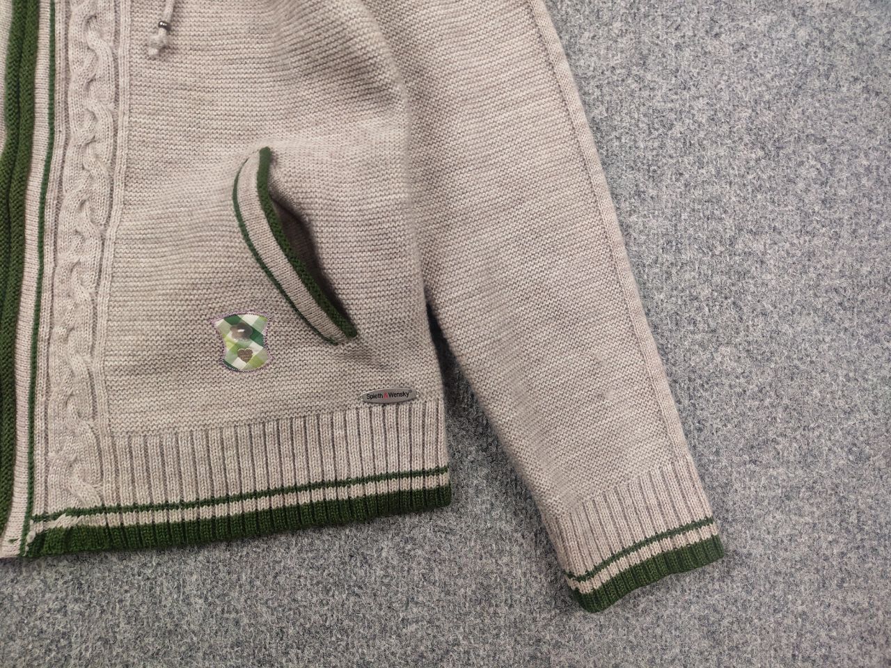 Vintage Spieth & Wensky German Design Knit Wool Blend Zip Hoodie Size US M / EU 48-50 / 2 - 6 Thumbnail