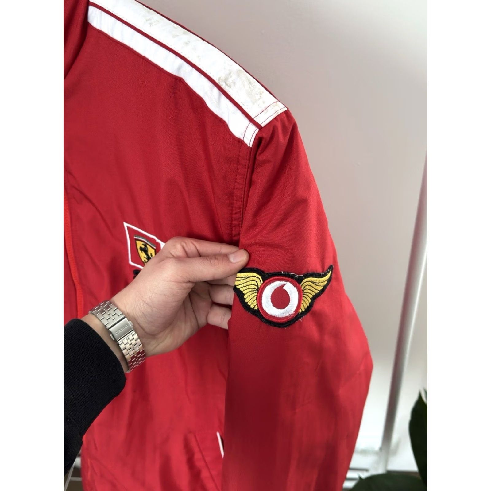 Ferrari VINTAGE Ferrari Jacket Men M Red Nylon Windbreaker Racing 90s Cars Benched recreations Size US M / EU 48-50 / 2 - 7 Thumbnail