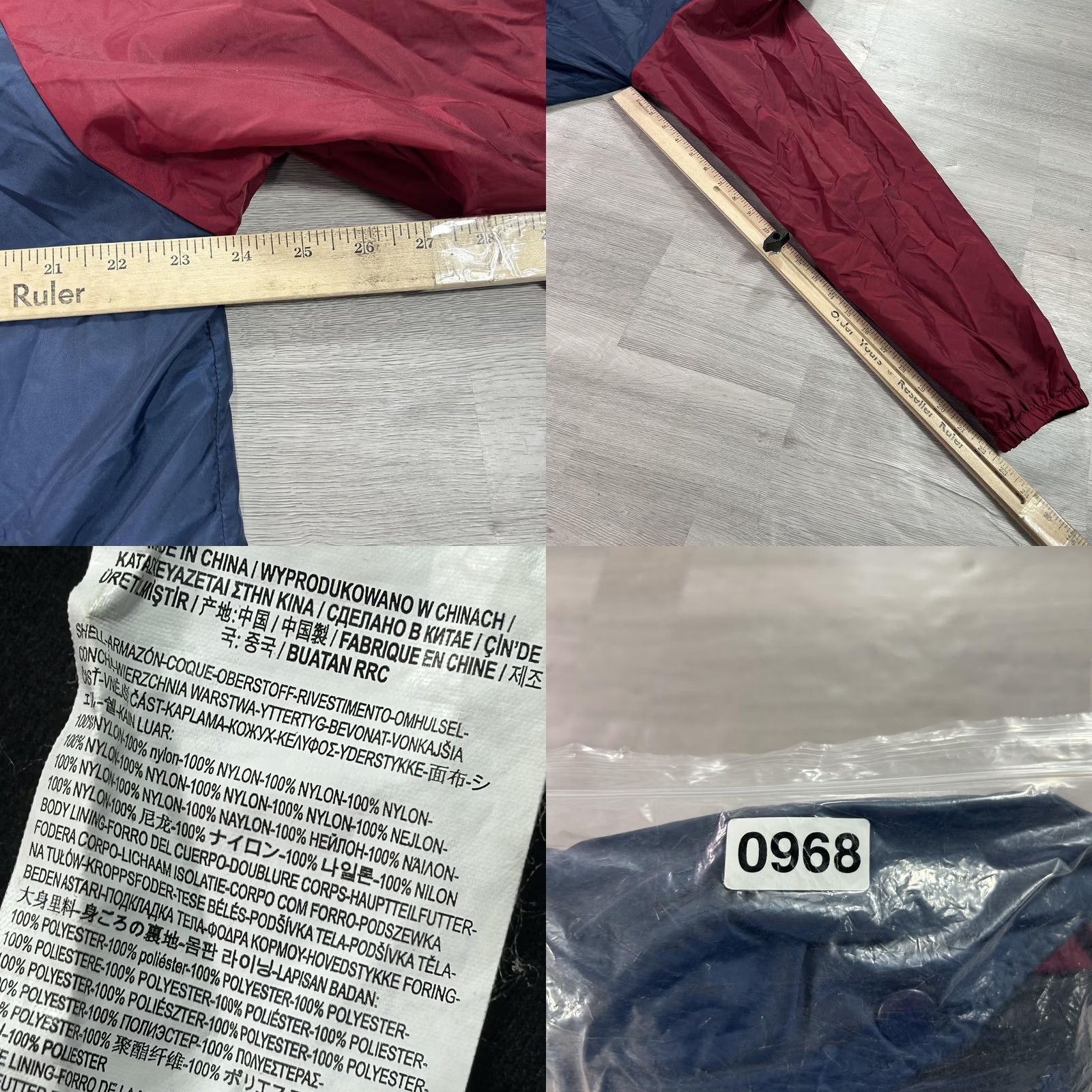 Vans Vans Jacket Mens XL Blue Burgundy Fleece Lined Snap Windbreaker Skateboarding Casual Off The Wall Size US XL / EU 56 / 4 - 8 Thumbnail