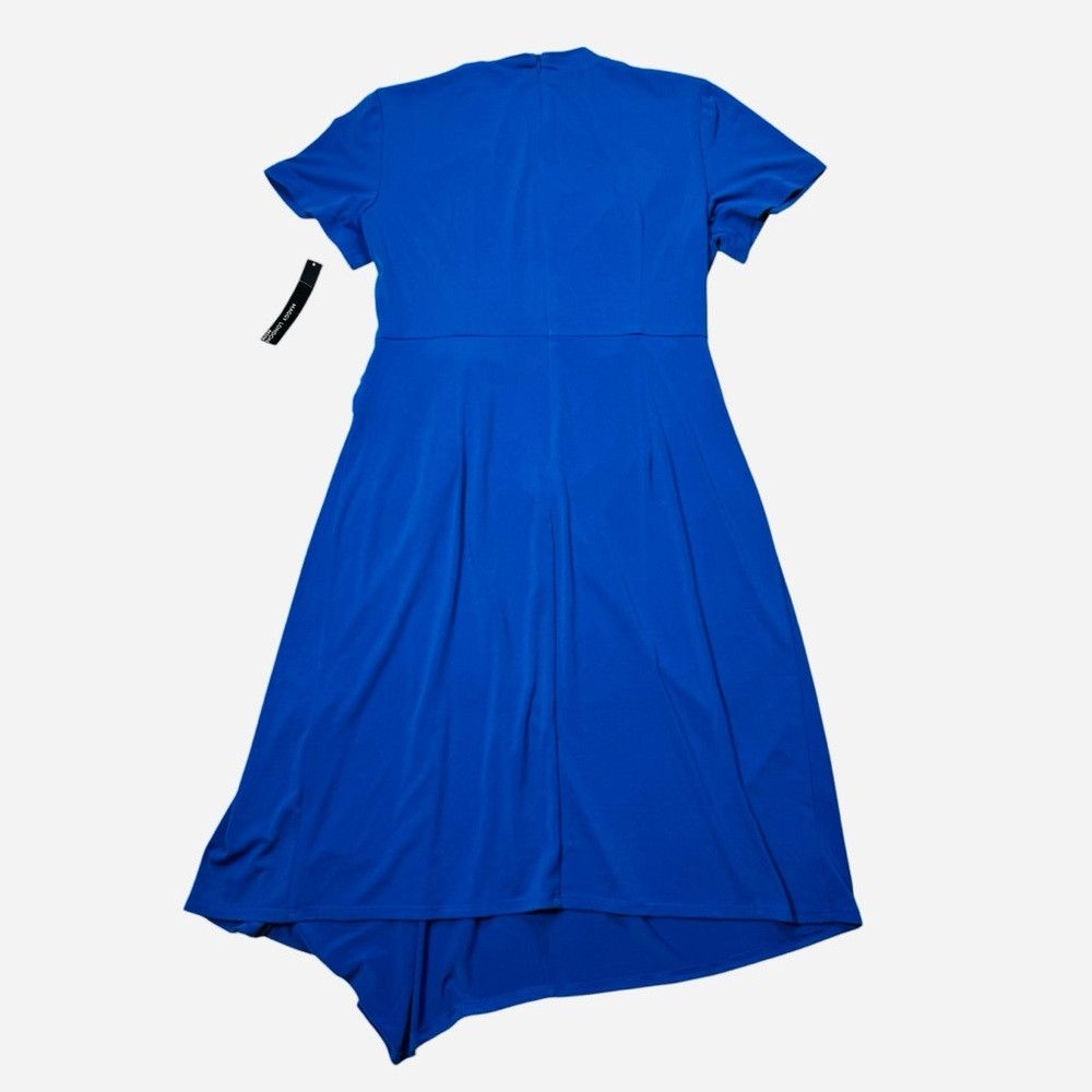 MAGGY LONDON NWT New Maggy London Short Sleeve Draped Front Jersey Blue Size XL / US 12-14 / IT 48-50 - 4 Thumbnail
