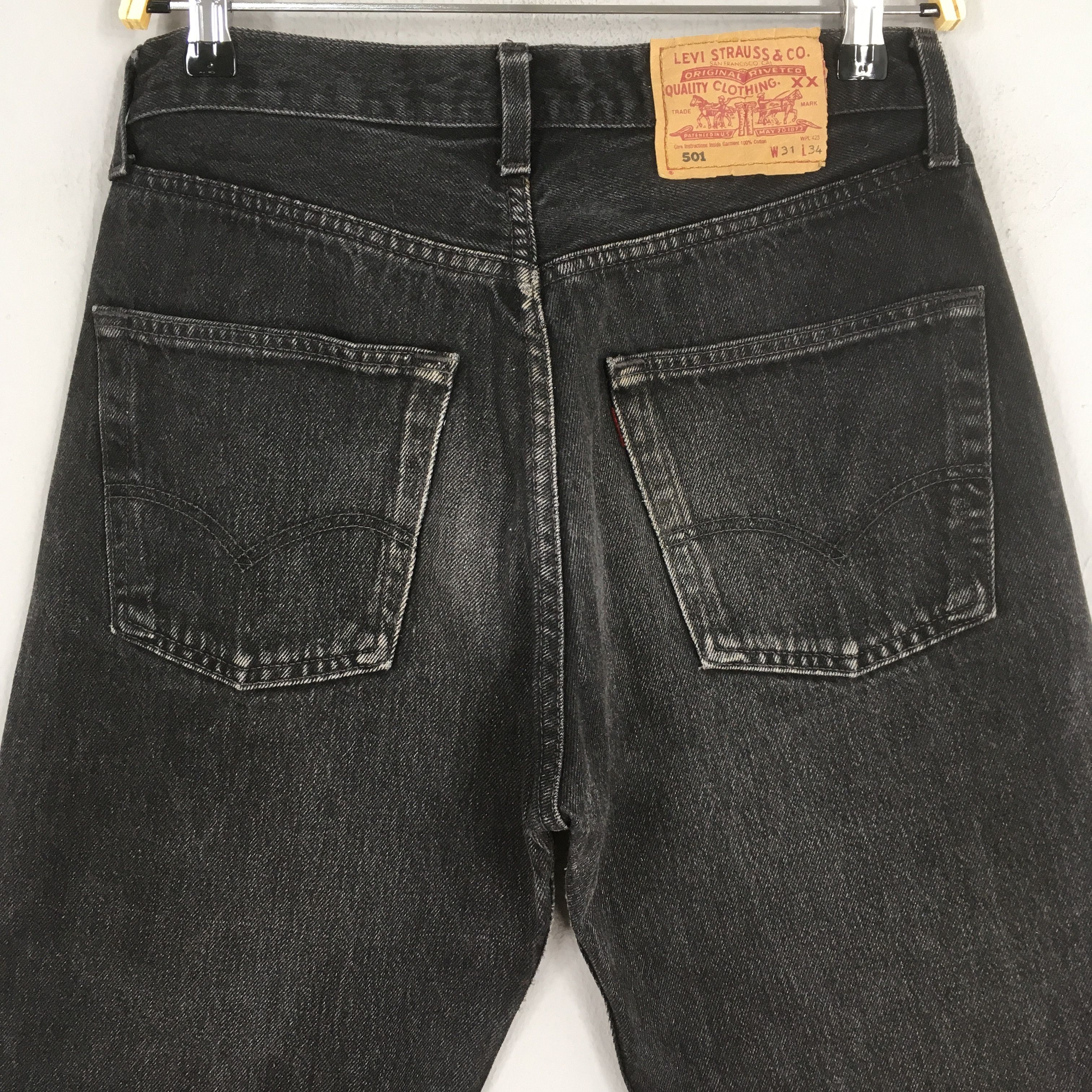 Levi's Size 28x32 Vintage 90s Levi's 501 Distressed Jeans S325 Size US 28 / EU 44 - 7 Thumbnail
