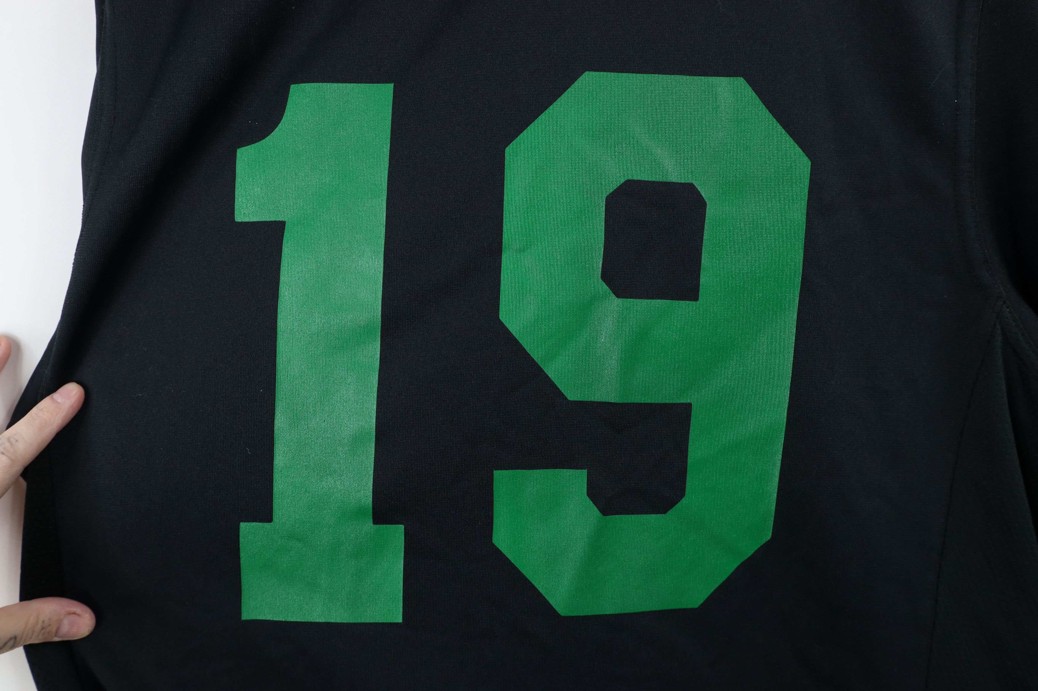 Nike × Vintage Nike Monogram Logo Baseball Jersey Shirt Black Polyester Size US L / EU 52-54 / 3 - 10 Thumbnail
