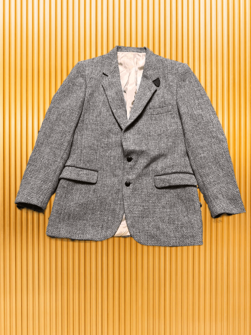 Harris Tweed Blazer Vintage gray Harris Tweed pure virgin wool Y2K Size 48R - 1 Thumbnail