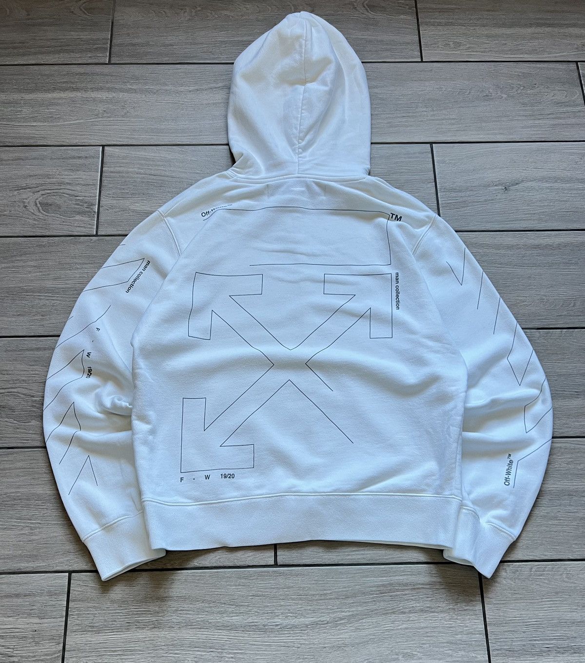 Off-White Off White Hoodie Rare Laxury Size US M / EU 48-50 / 2 - 2 Thumbnail