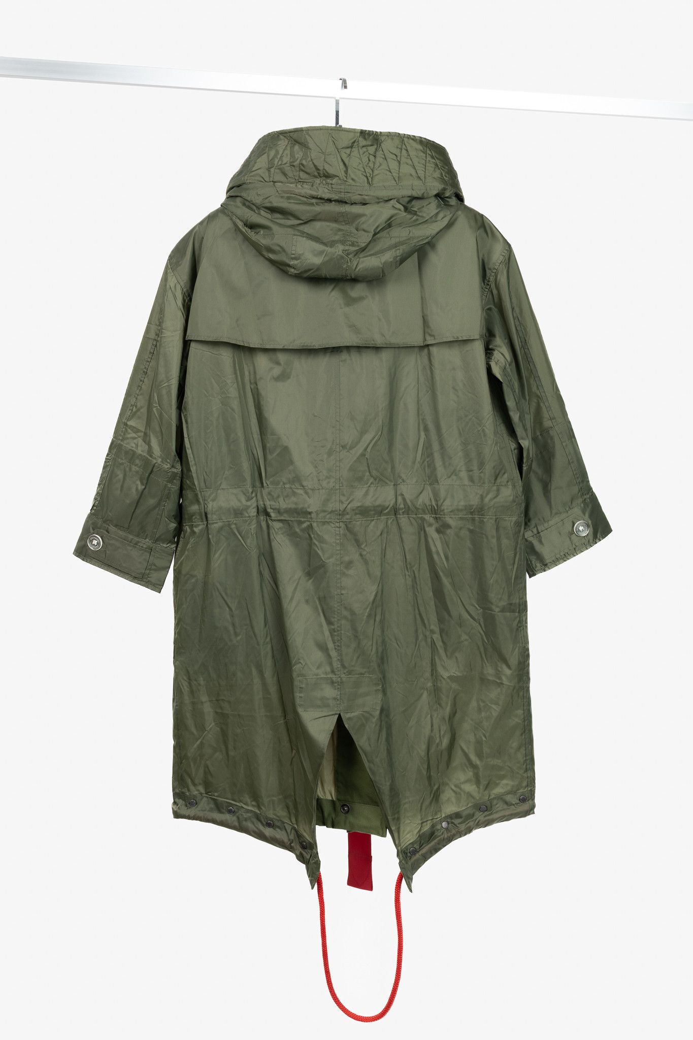 Burberry Burberry Green Tape Detail Showerproof Hooded Parka Size XS / US 0-2 / IT 36-38 - 2 Thumbnail
