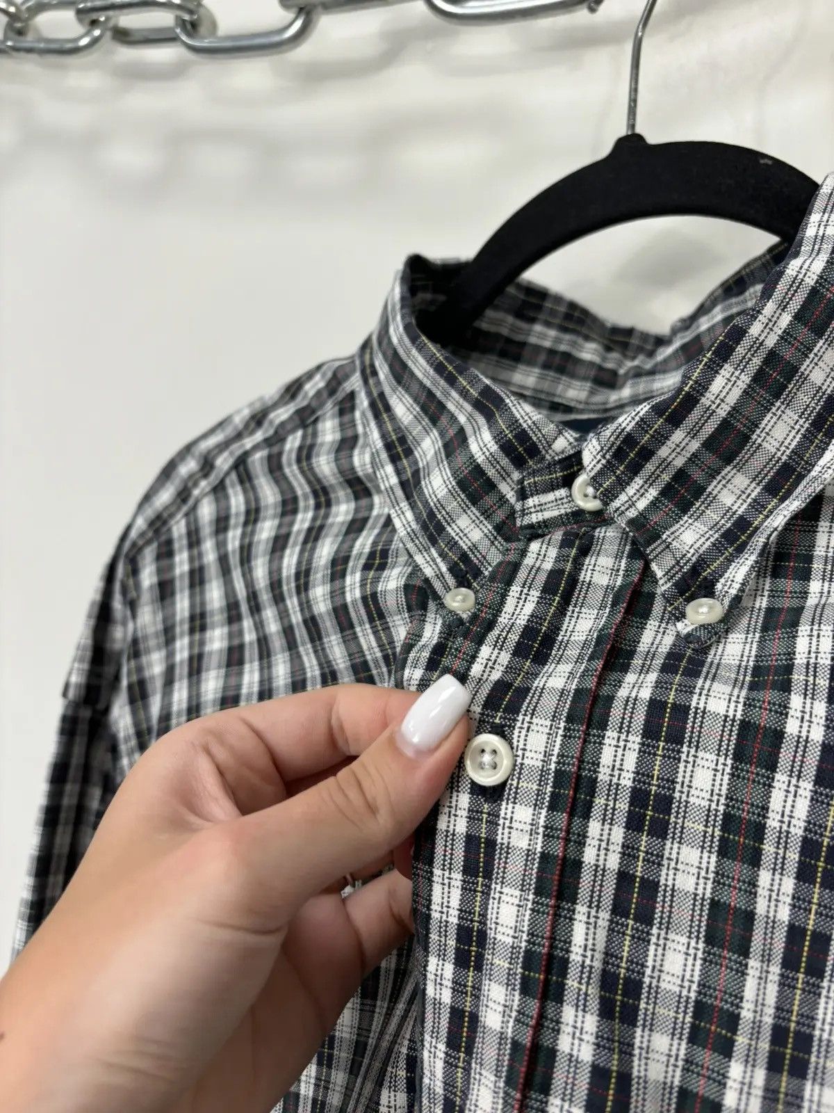 Polo Ralph Lauren × Ralph Lauren × Vintage Vintage Polo Ralph Lauren Big Checkered Luxury Shirt Size US XL / EU 56 / 4 - 4 Thumbnail