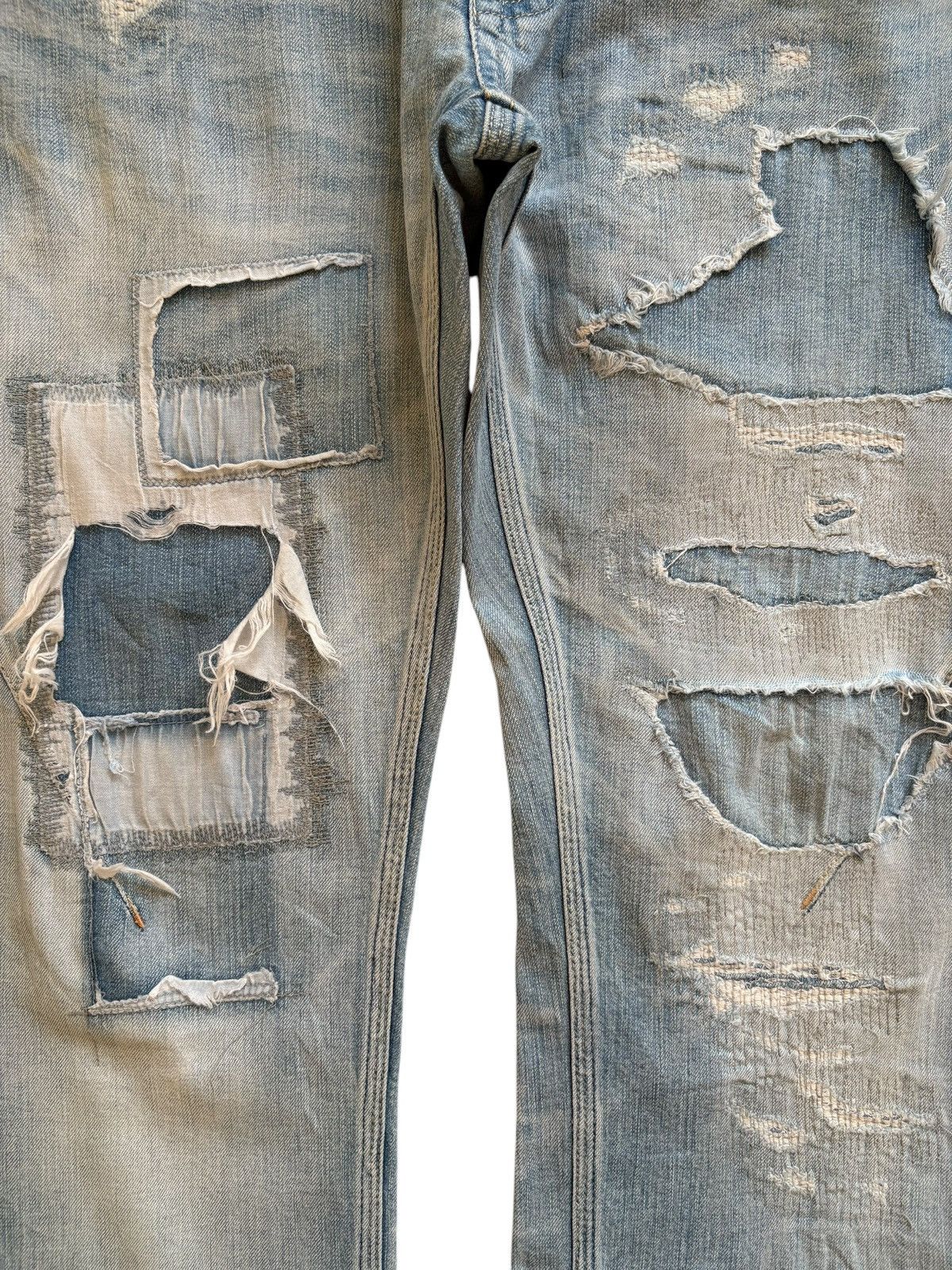 Japanese Brand Vintage Japanese Brand Patches Distressed Ripped Jeans Size US 30 / EU 46 - 5 Thumbnail