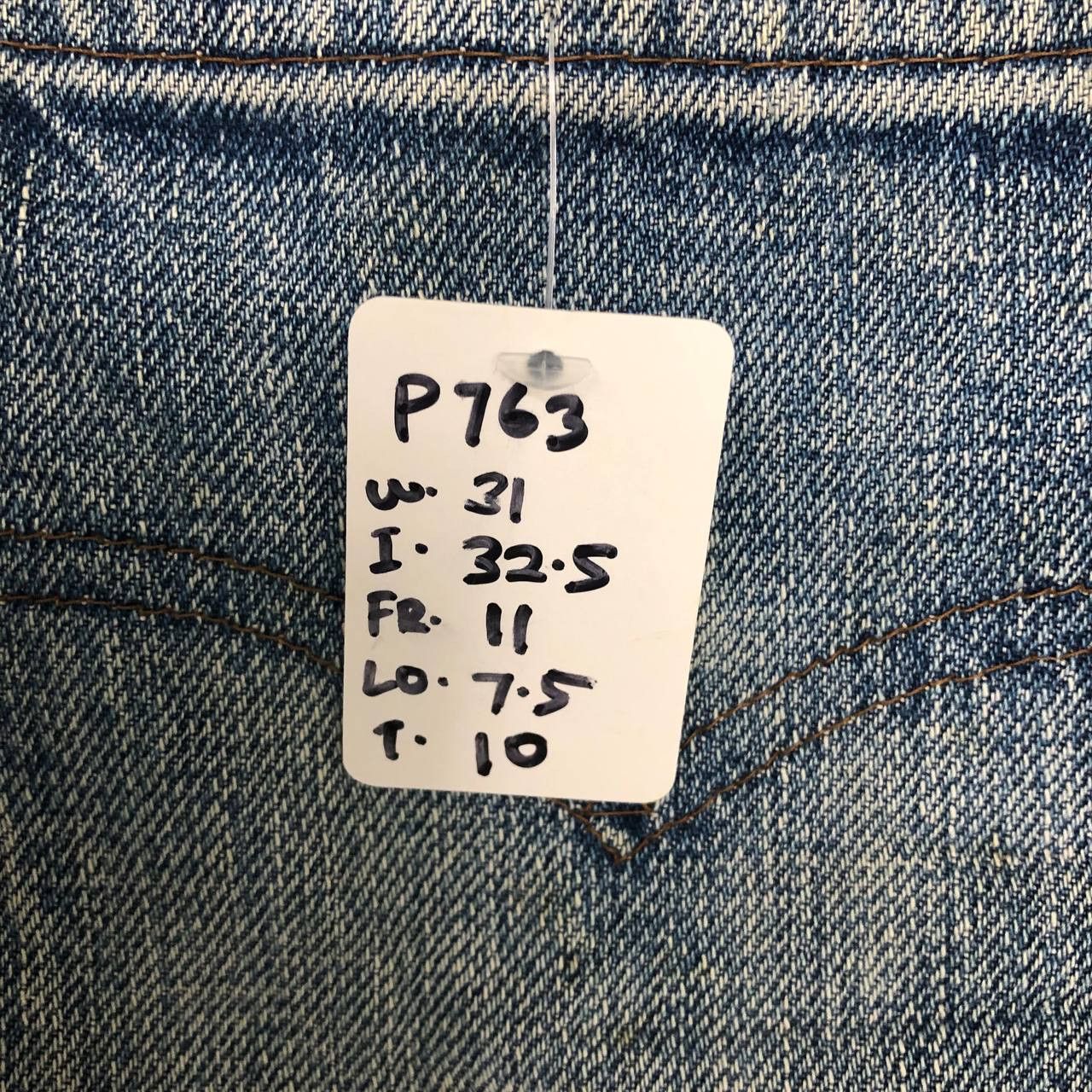 Levi's × Levi's Vintage Clothing P763 VTG BIG E 502xx LEVI'S SELVEDGE DISTRESSED JEANS Size US 31 - 12 Thumbnail