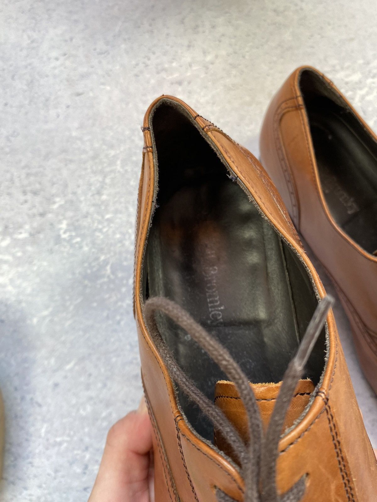 Russell & Bromley Russel and Bromley Men’s Brown Leather Brouge Size 9.5 Size US 9.5 / EU 42-43 - 22 Thumbnail
